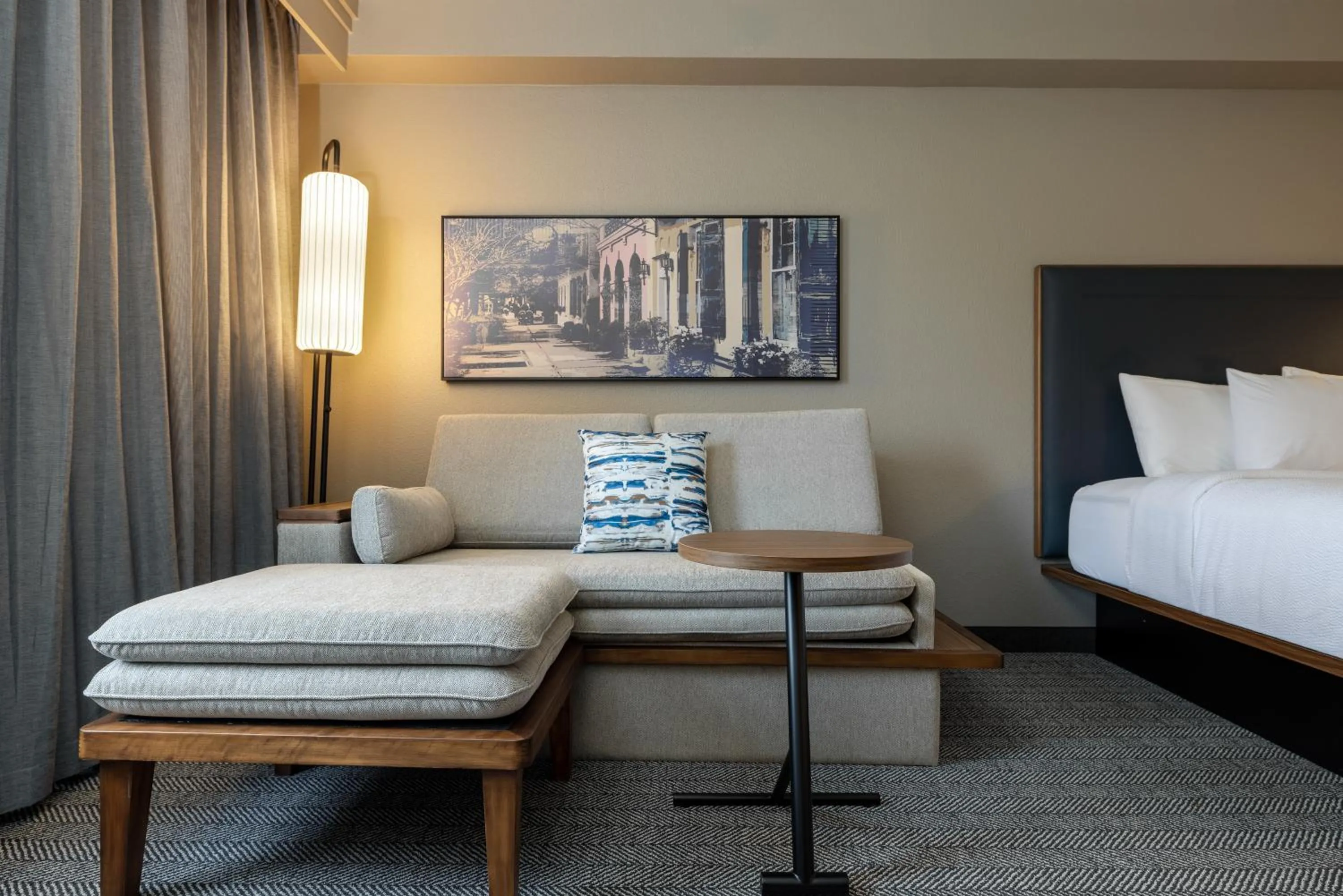 Seating area, Bed in Courtyard by Marriott North Charleston Airport Coliseum