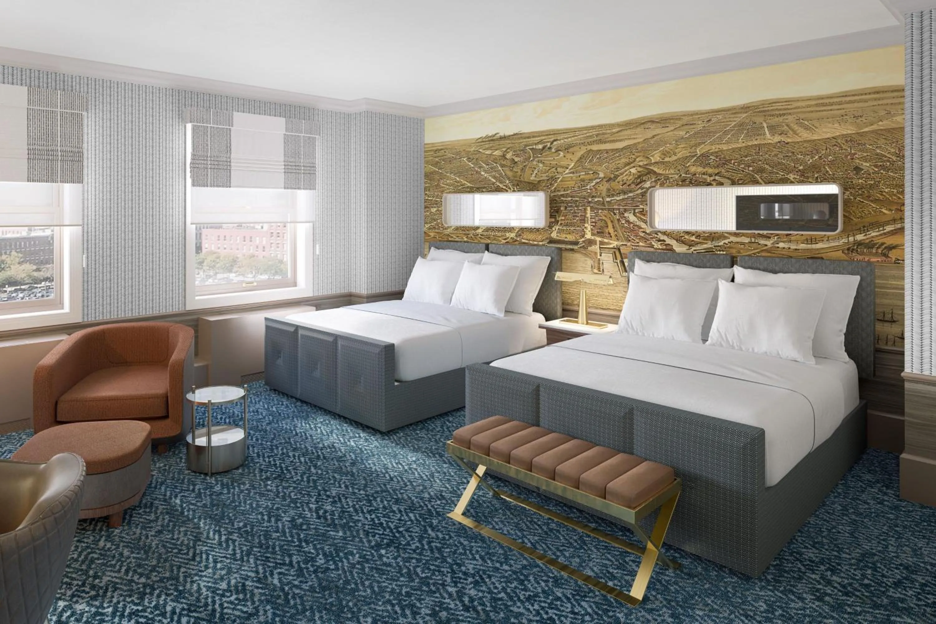 Photo of the whole room, Bed in Hotel Cleveland Autograph Collection