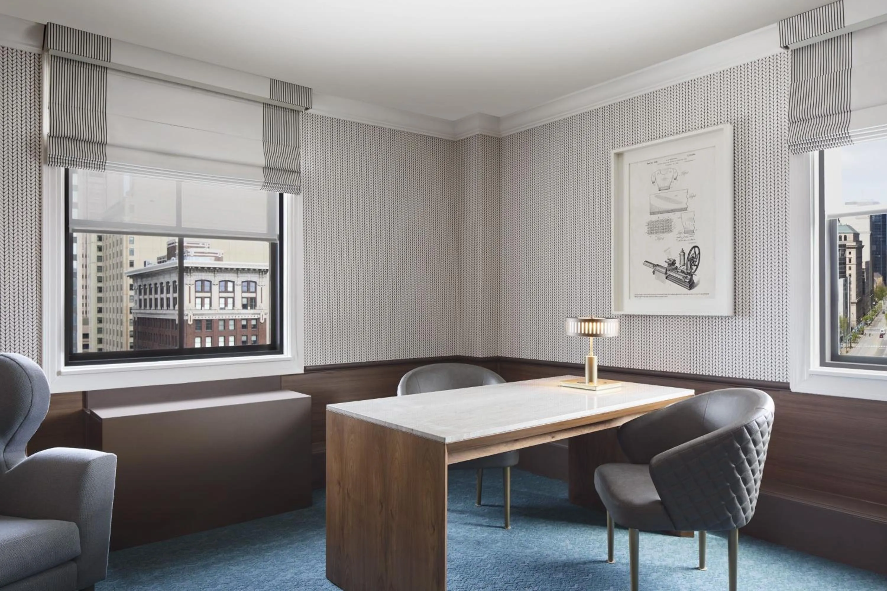 Photo of the whole room in Hotel Cleveland Autograph Collection