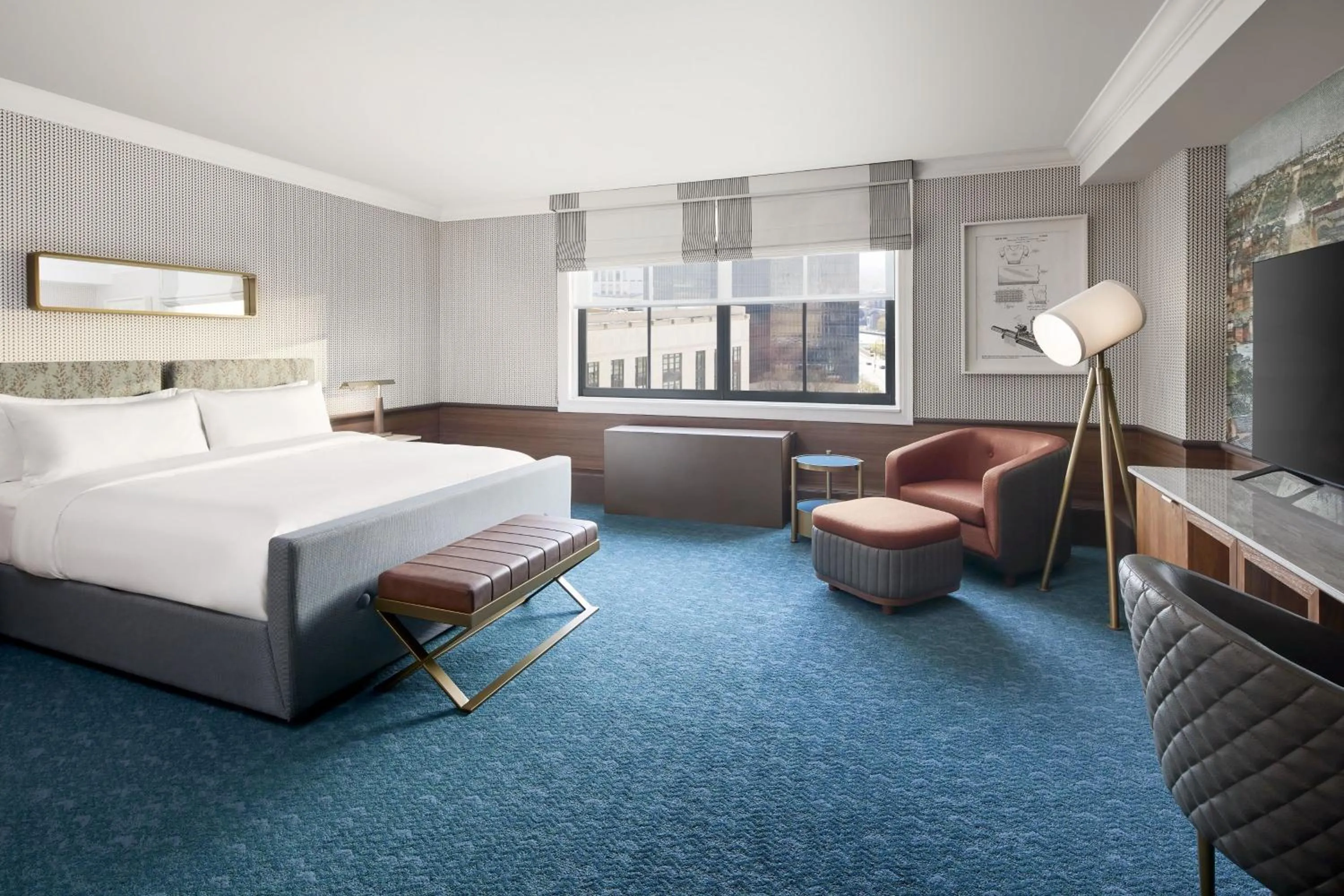 Photo of the whole room, Bed in Hotel Cleveland Autograph Collection