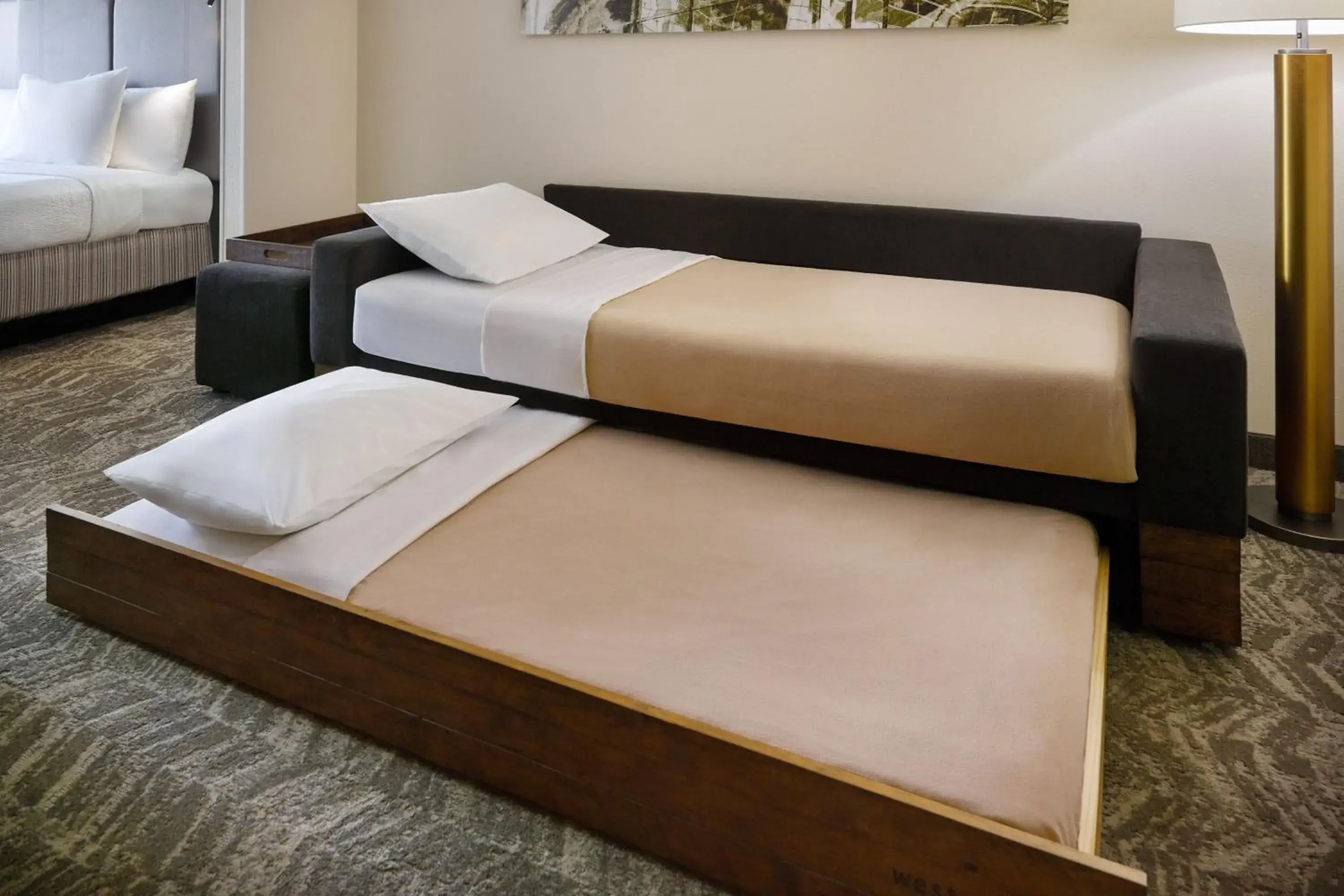 King Studio with Sofa Bed and Adapted Tub - Mobility and Hearing Accessible in SpringHill Suites Charlotte University Research Park King Studio with Sofa Bed and Adapted Tub - Mobility and Hearing Accessible in SpringHill Suites Charlotte University Research Park