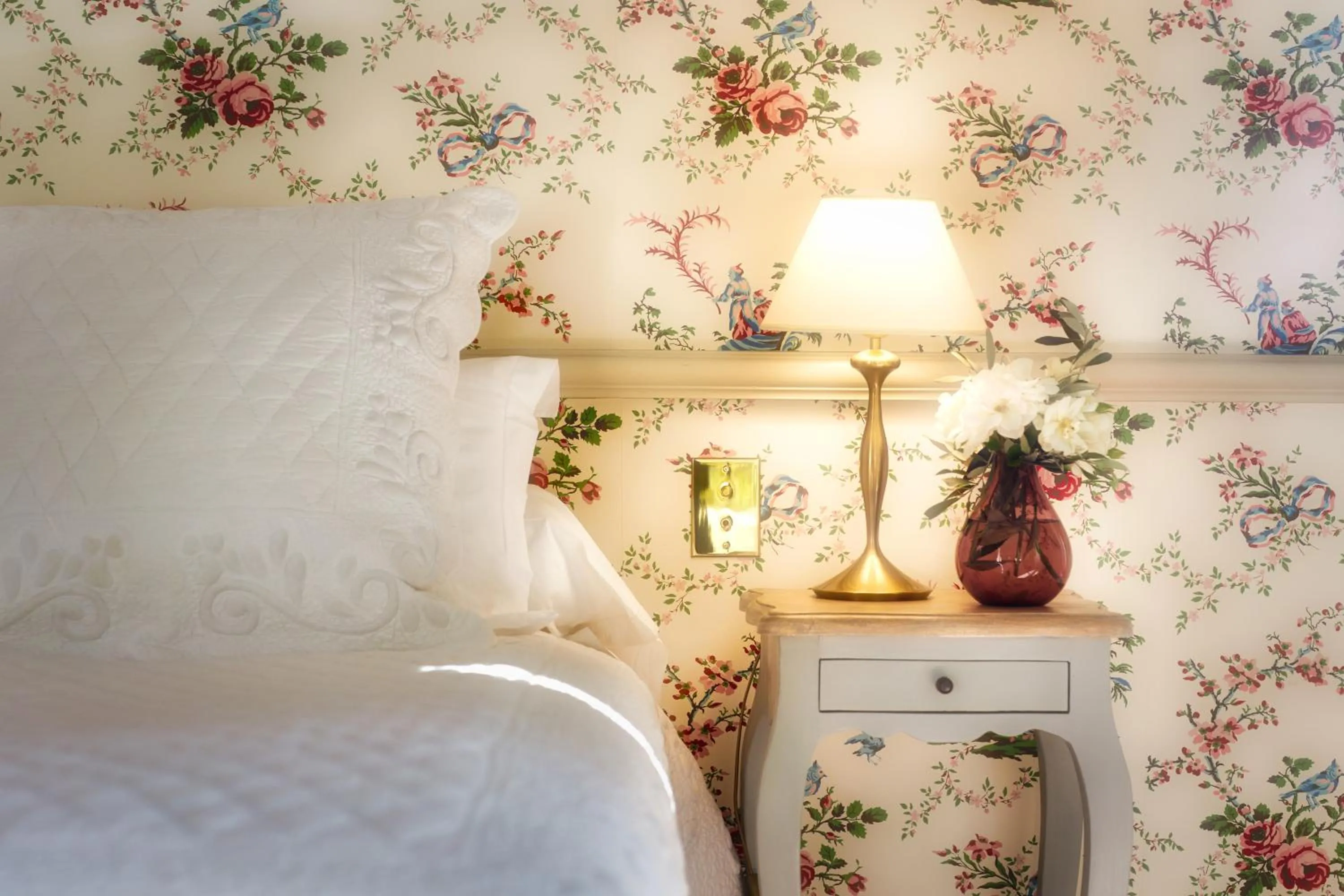 Bed in Chambre d'hôtes Château Gigognan