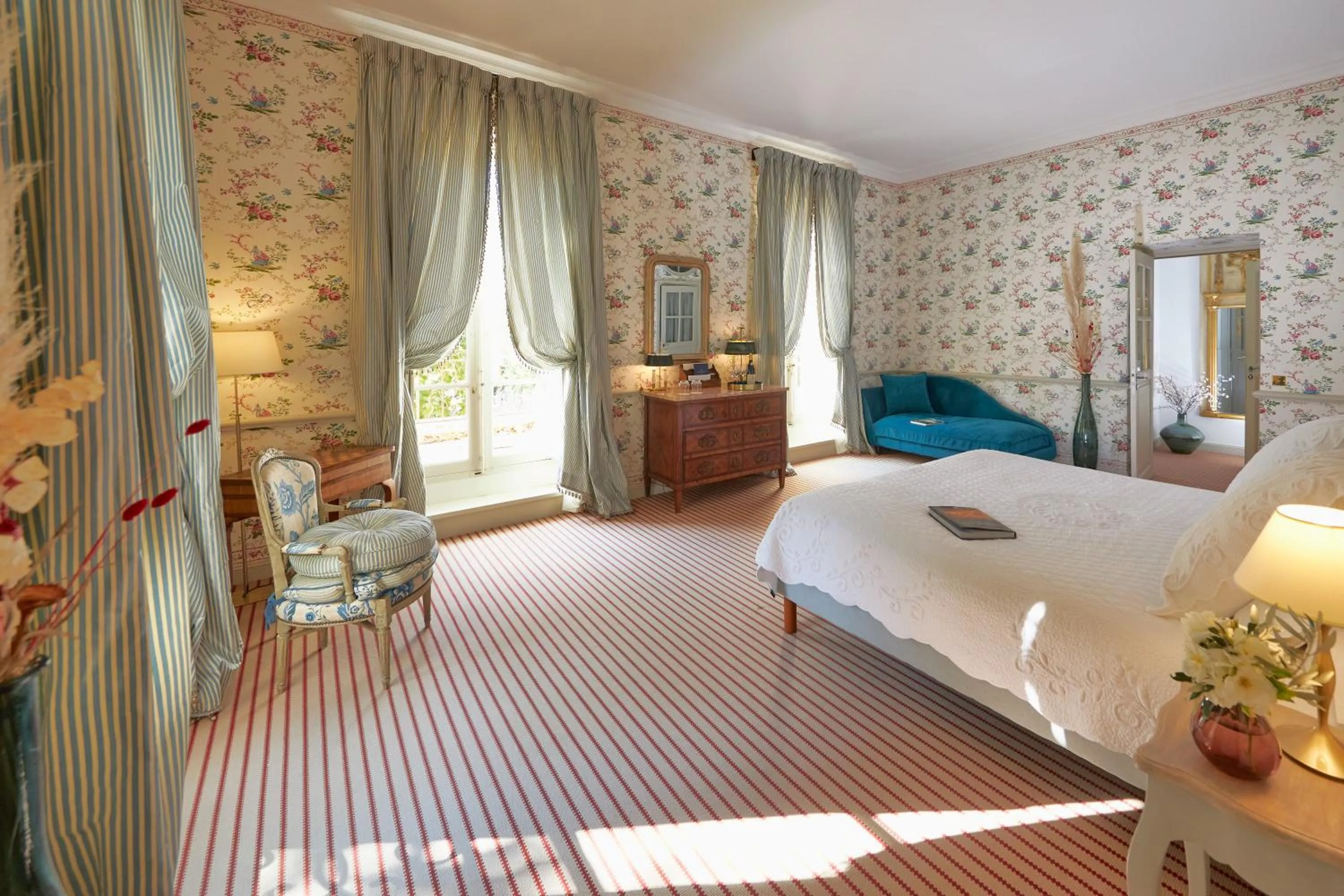 Bed in Chambre d'hôtes Château Gigognan