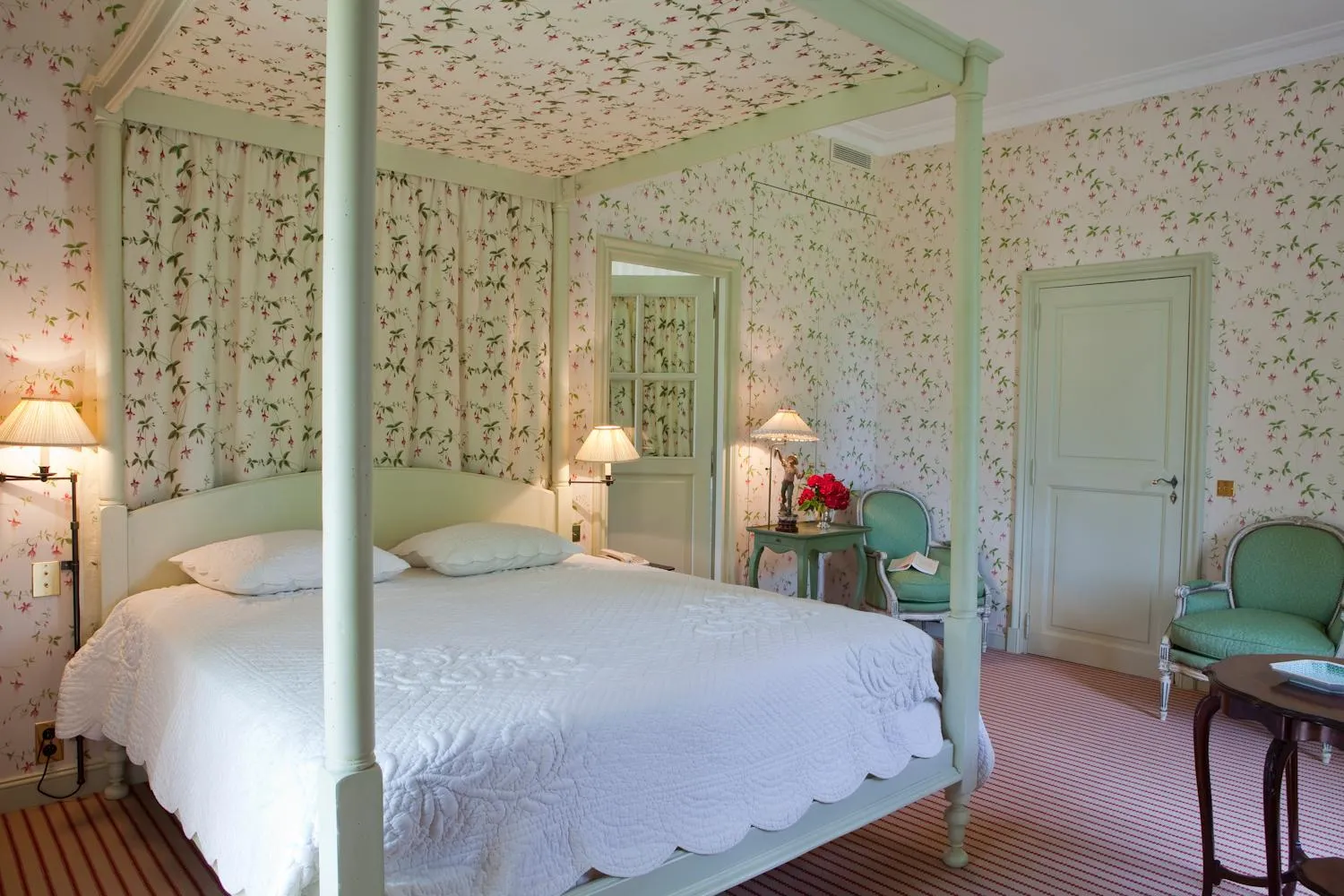 Bed in Chambre d'hôtes Château Gigognan