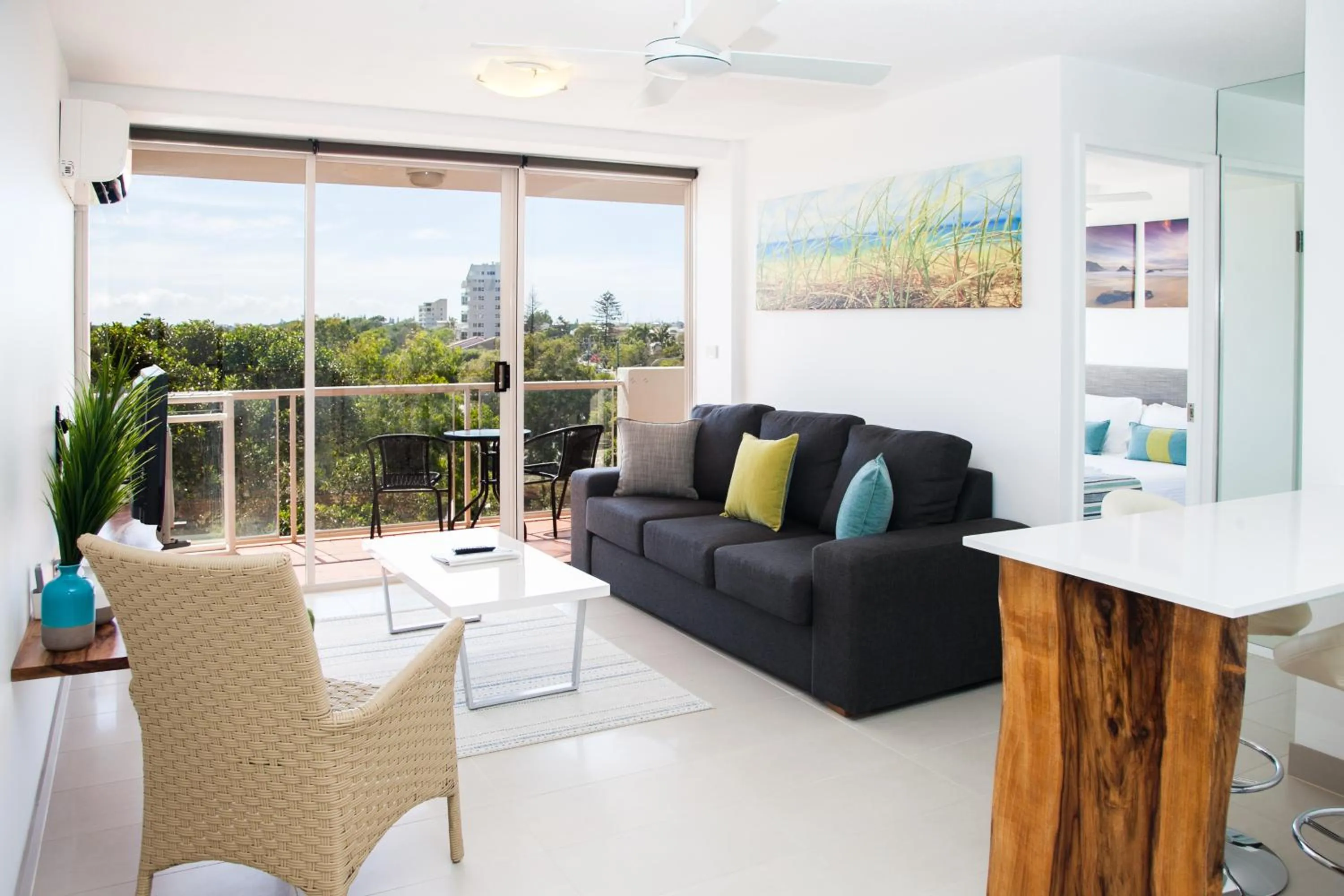 Living room in Sandcastles Mooloolaba
