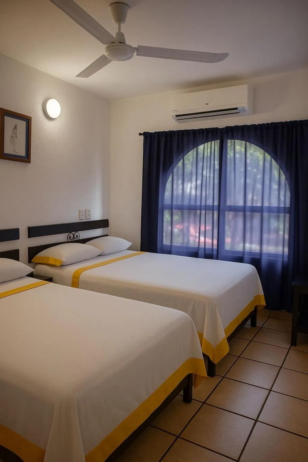 Bed in Hotel Casa Zoque Colonial