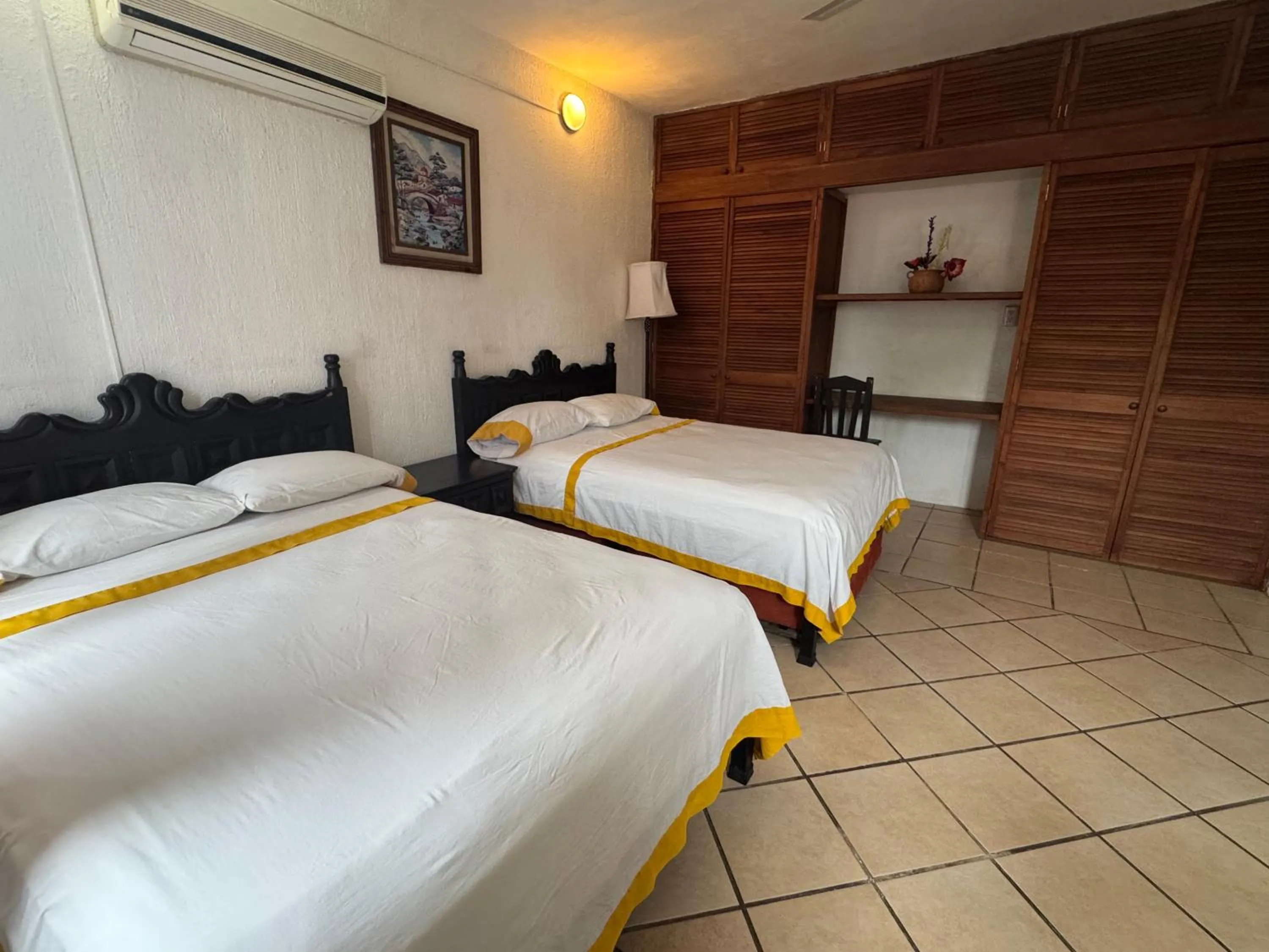 Bed in Hotel Casa Zoque Colonial