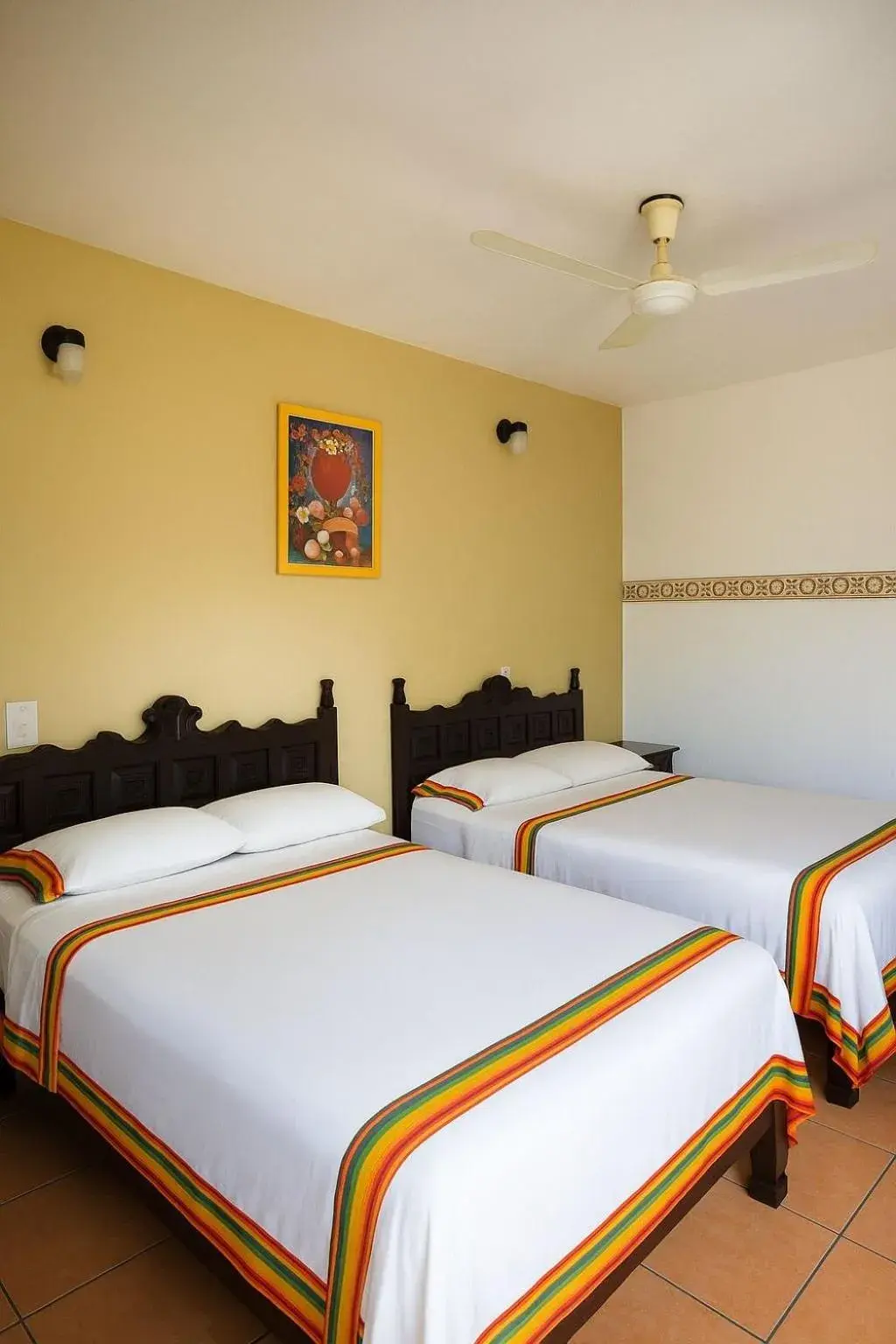 Twin Room in Hotel Casa Zoque Colonial Twin Room in Hotel Casa Zoque Colonial