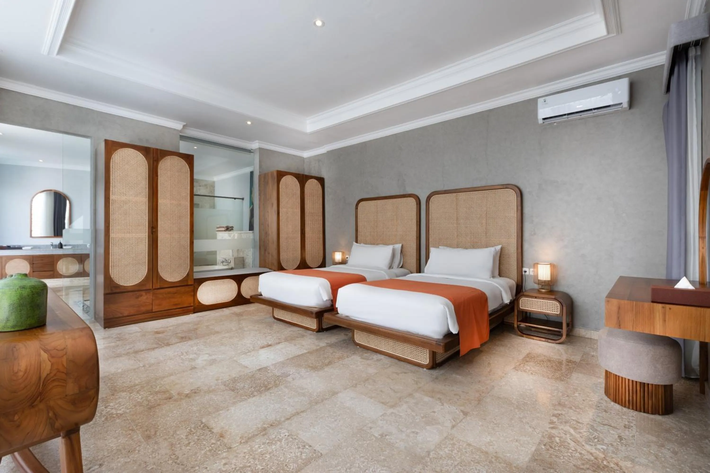 Bed in Nunamkhalu Private Villa and Spa