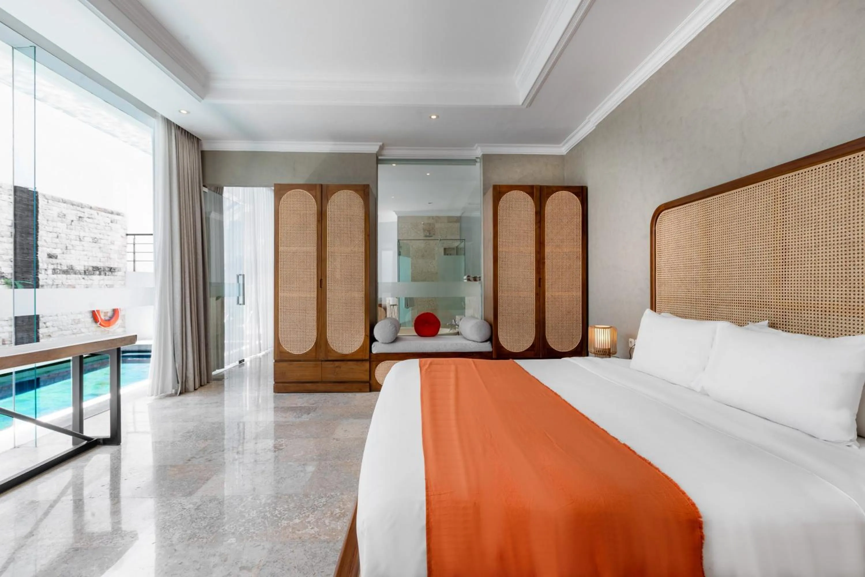 Bed in Nunamkhalu Private Villa and Spa