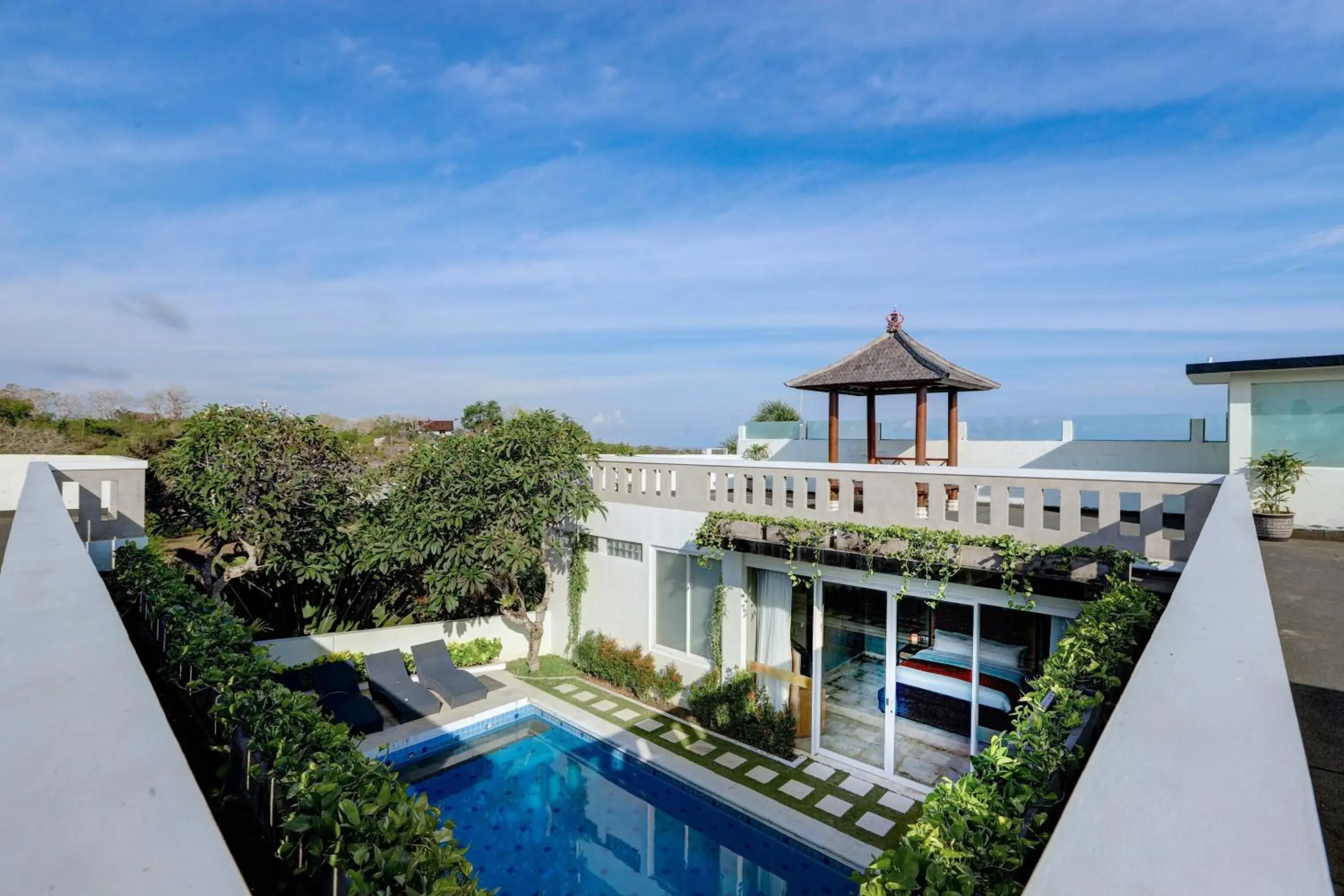 Pool view in Nunamkhalu Private Villa and Spa Pool view in Nunamkhalu Private Villa and Spa