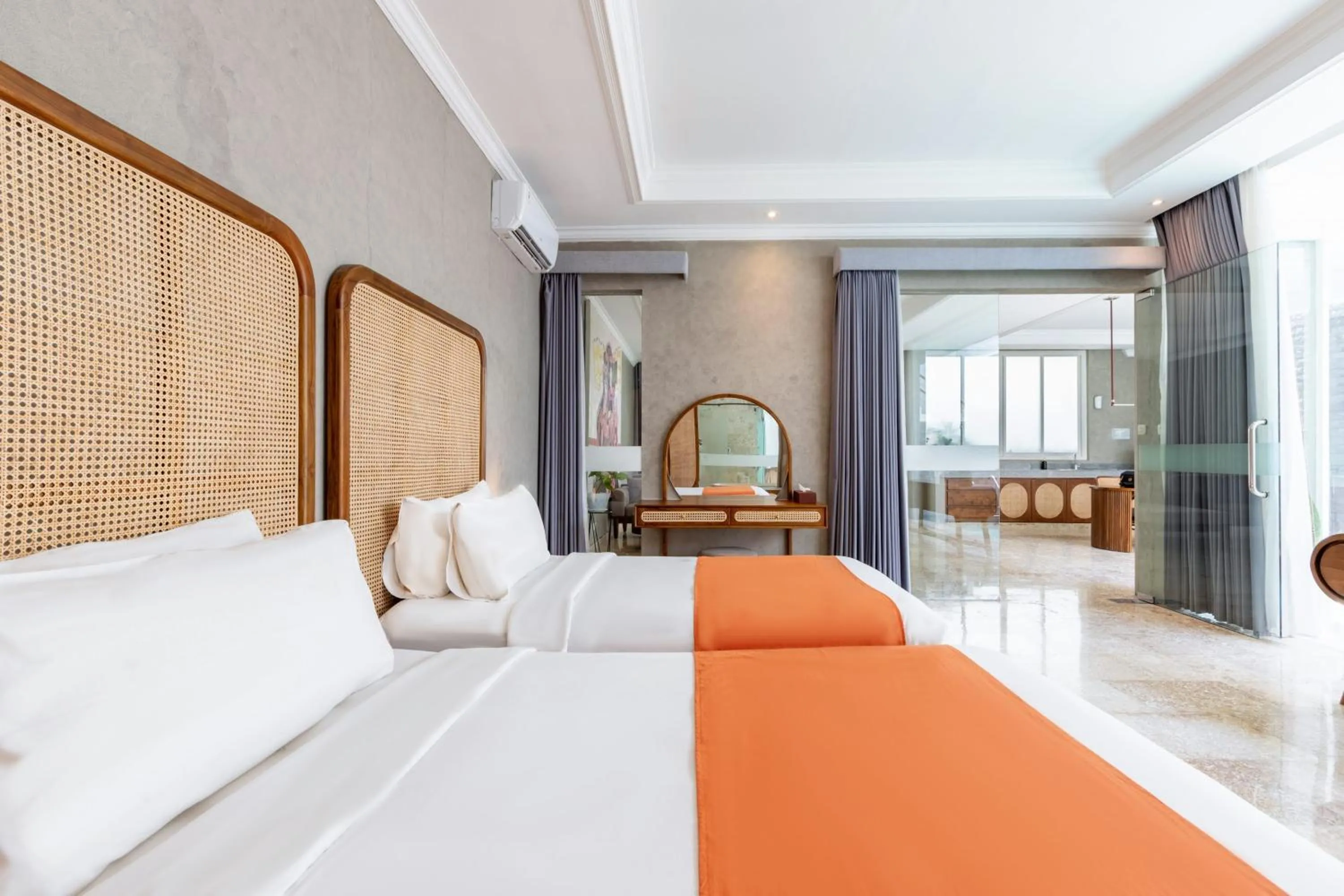 Bed in Nunamkhalu Private Villa and Spa