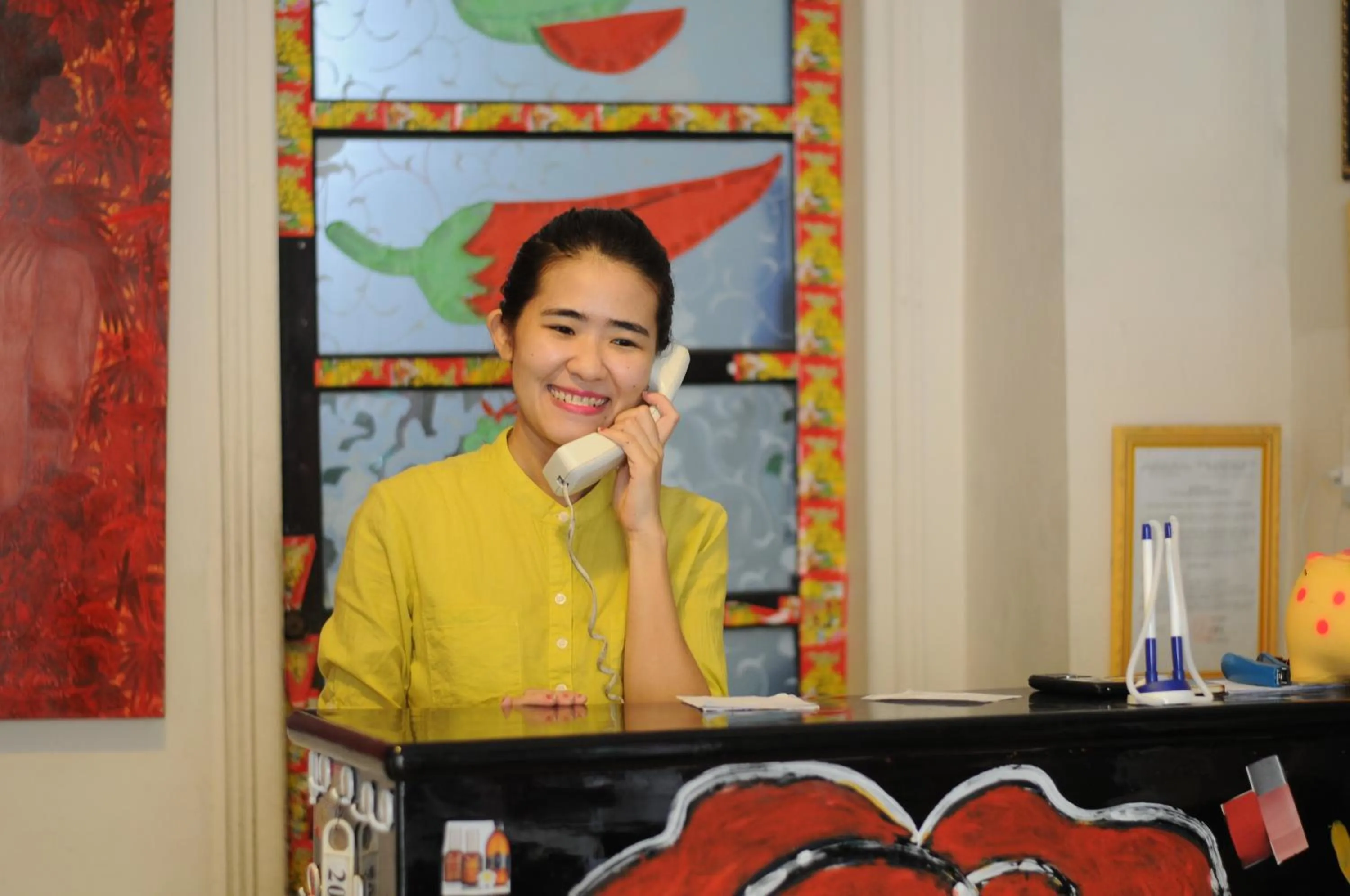 Staff in Hue Nino Hotel