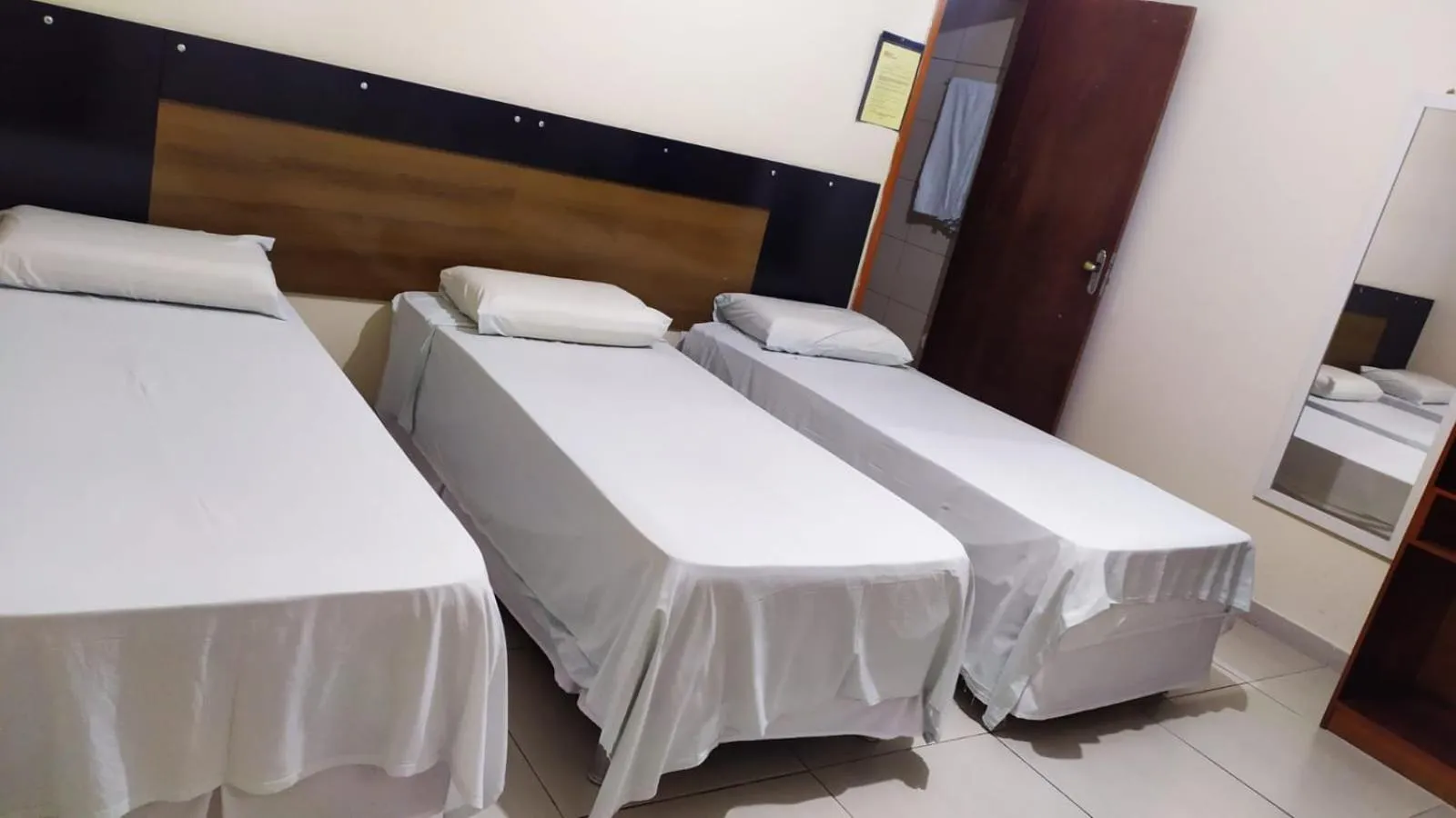 Bed in Hotel Rio Branco