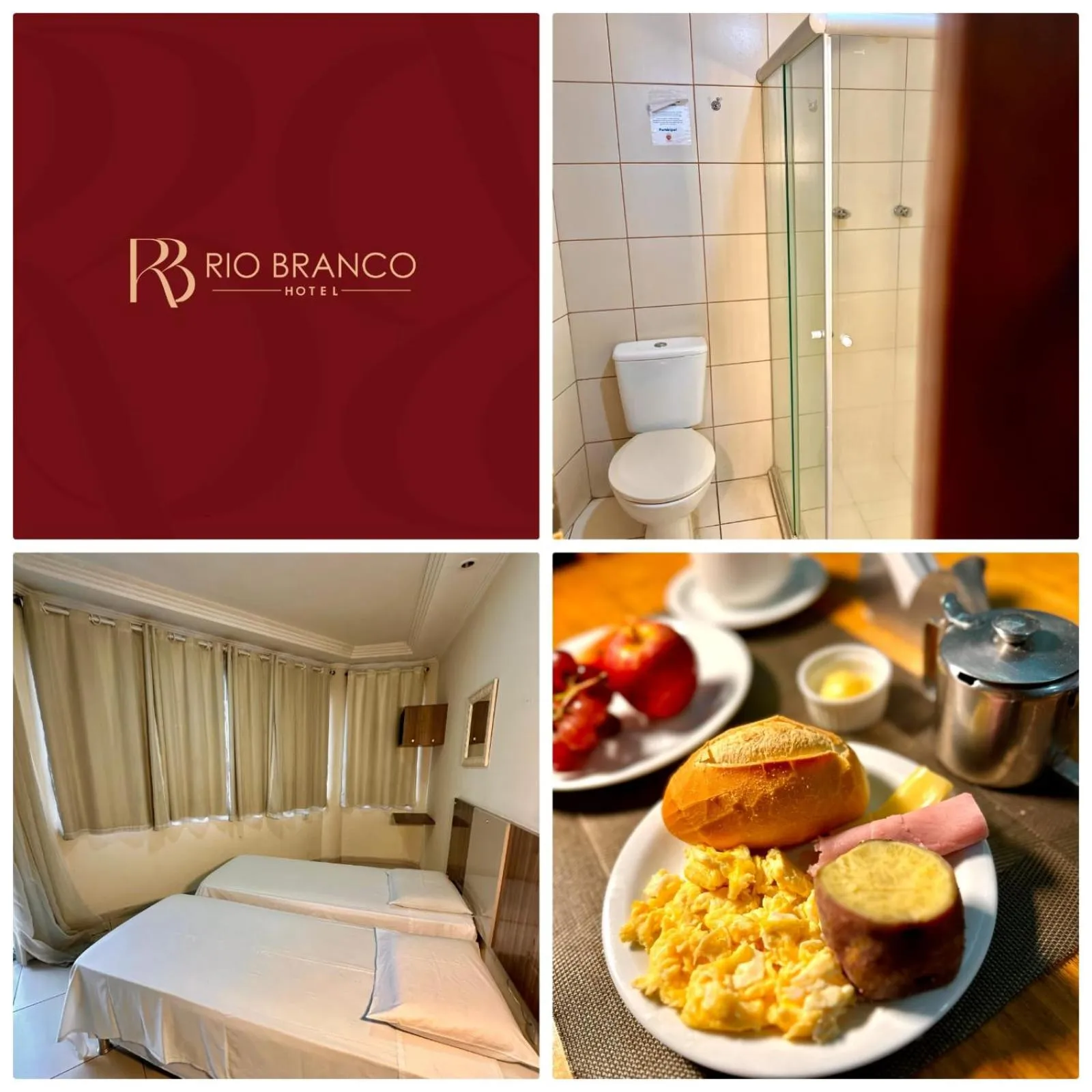 Bed in Hotel Rio Branco