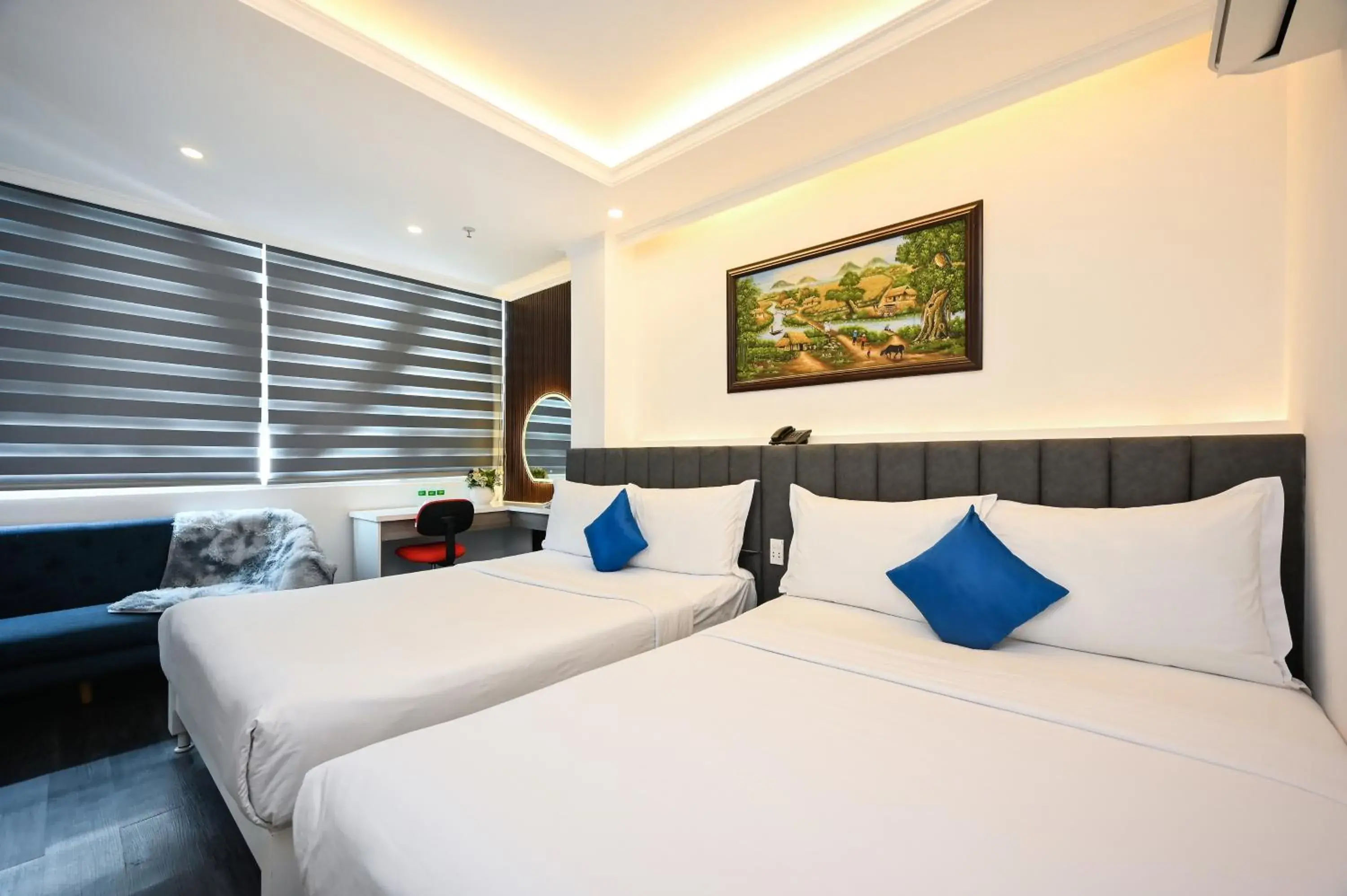 Photo of the whole room, Bed in Ruby Saigon Hotel - Ben Thanh Photo of the whole room, Bed in Ruby Saigon Hotel - Ben Thanh