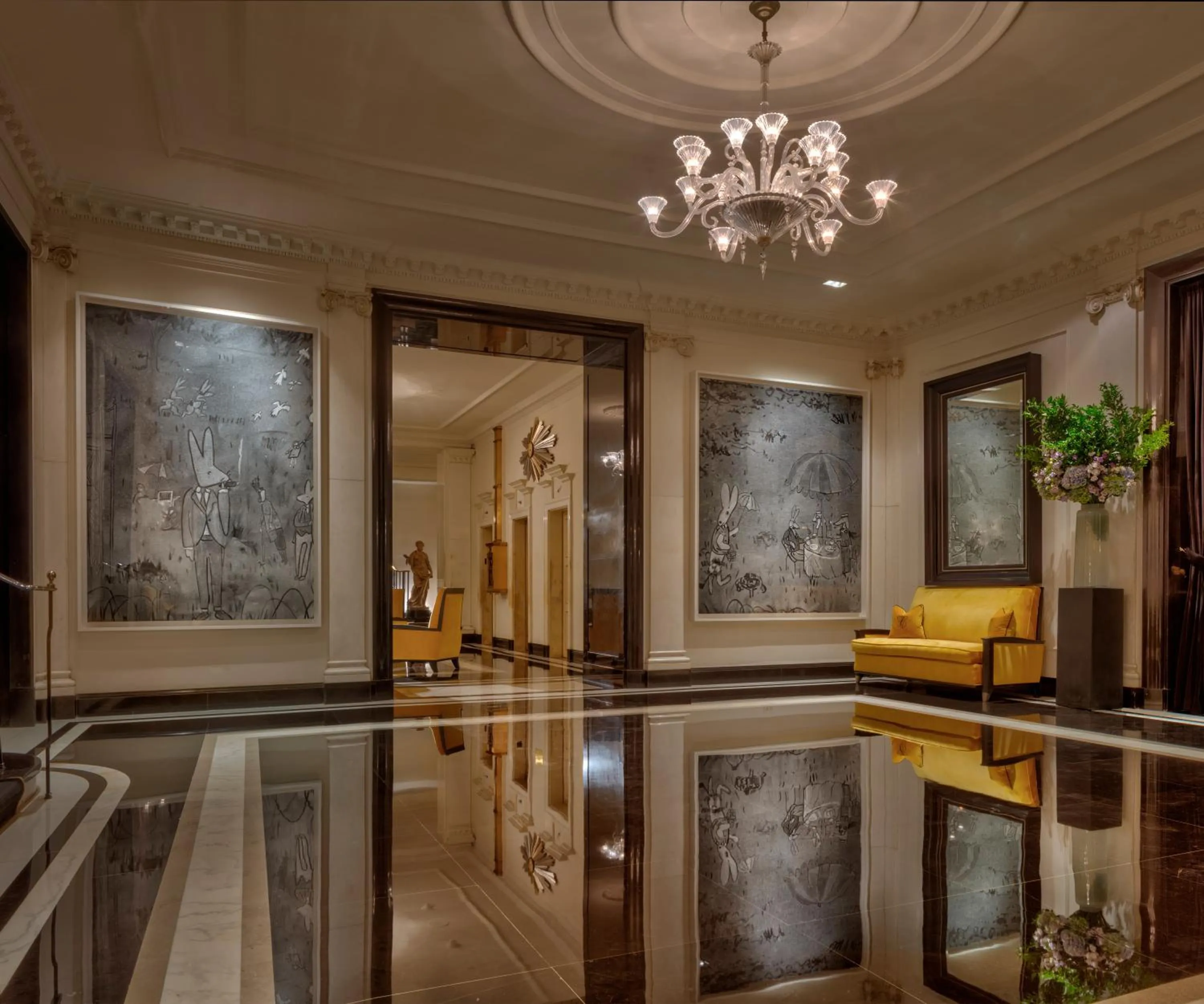 Lobby or reception in The Carlyle, A Rosewood Hotel