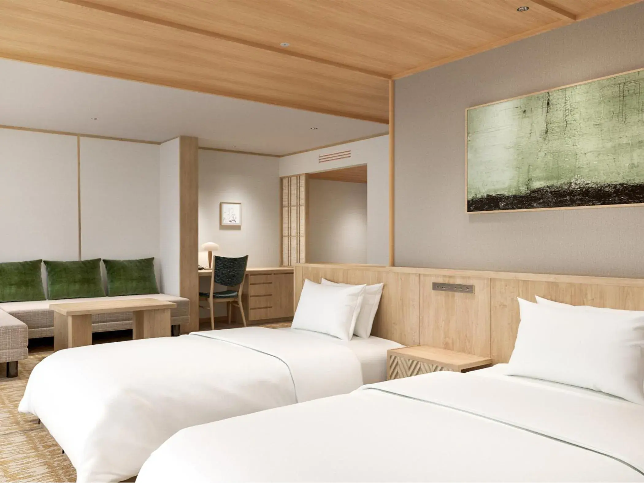 Bed in Nemu Resort Hotel Nemu Bed in Nemu Resort Hotel Nemu