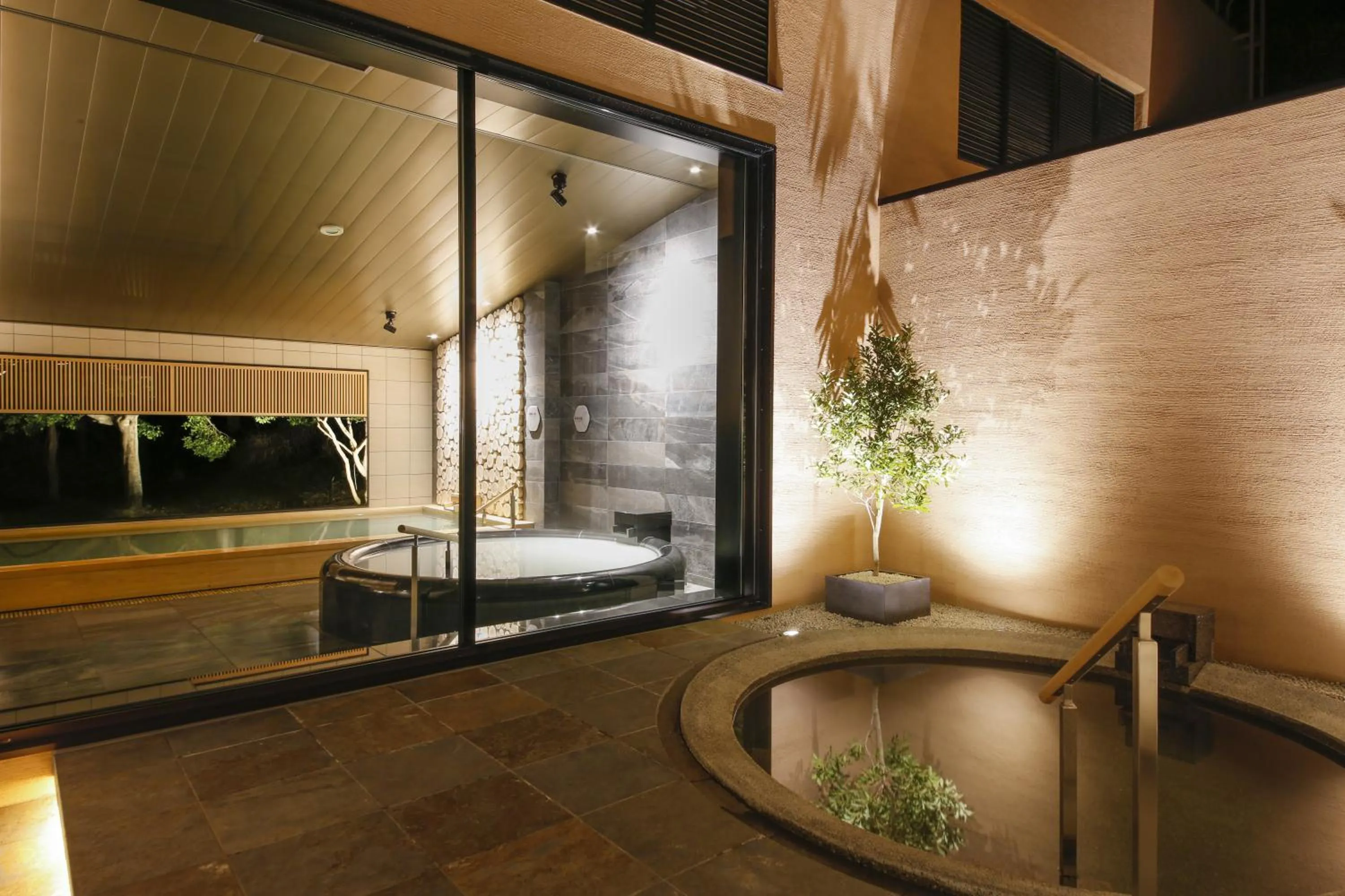 Hot Spring Bath in Nemu Resort Hotel Nemu