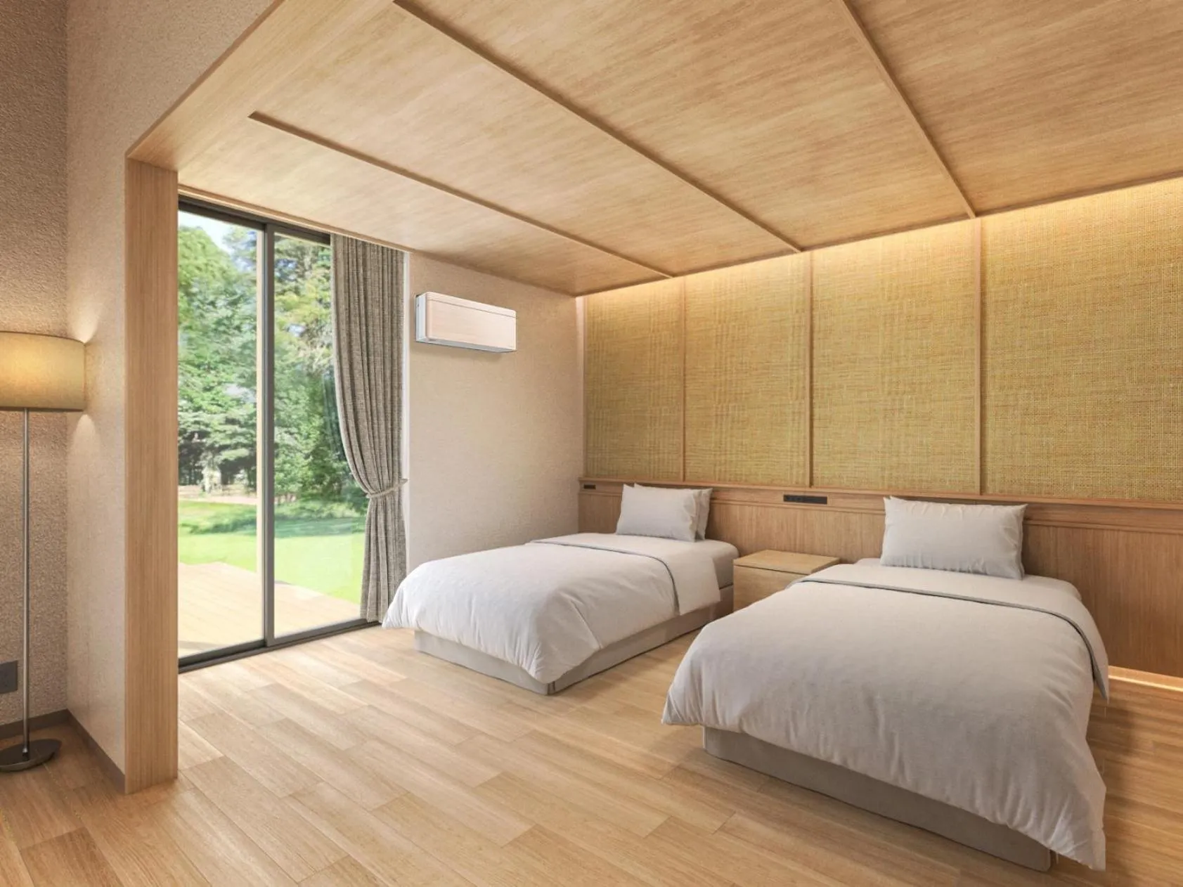 Bed in Nemu Resort Hotel Nemu