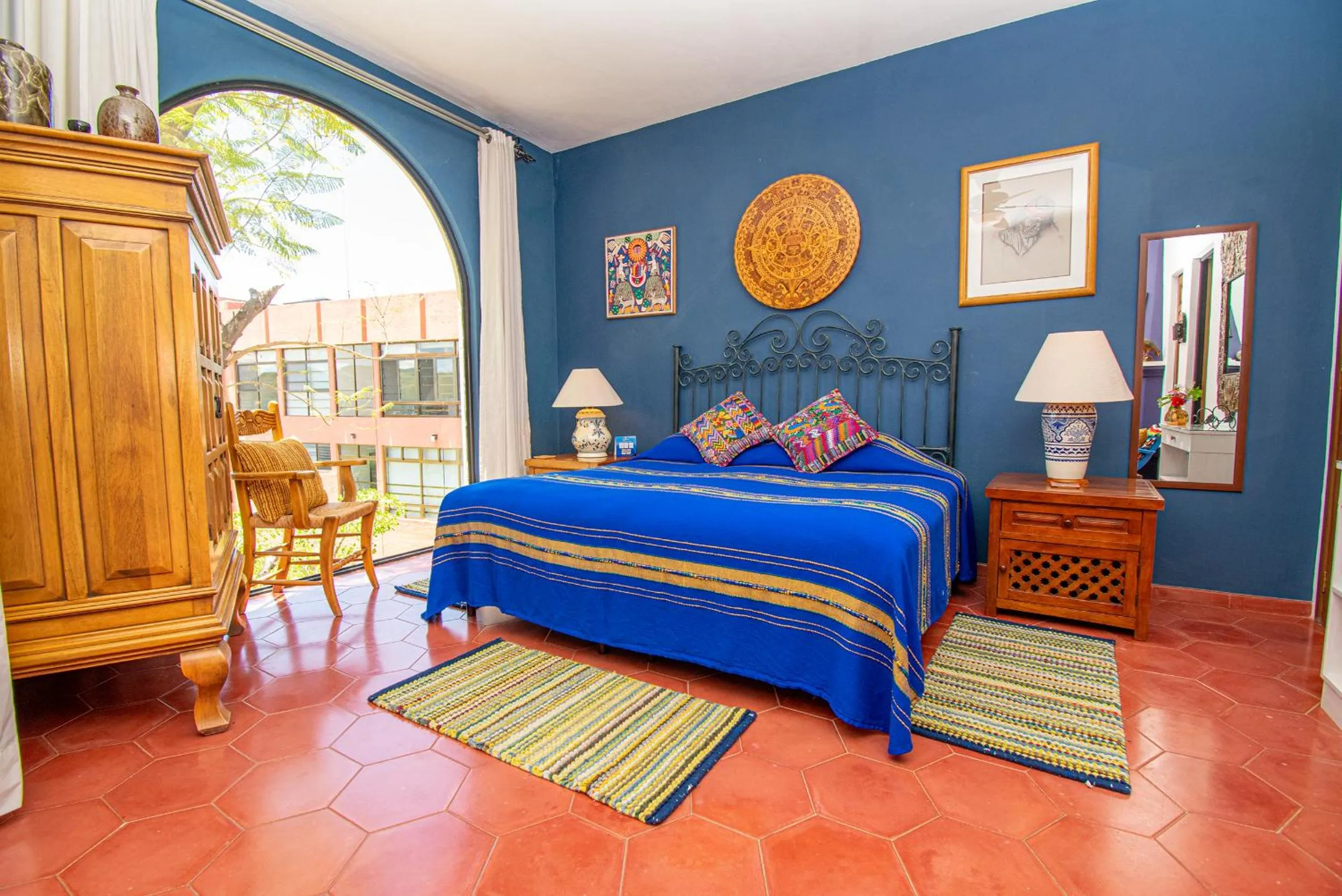 Bed in Casa Estrella de la Valenciana Hotel Boutique