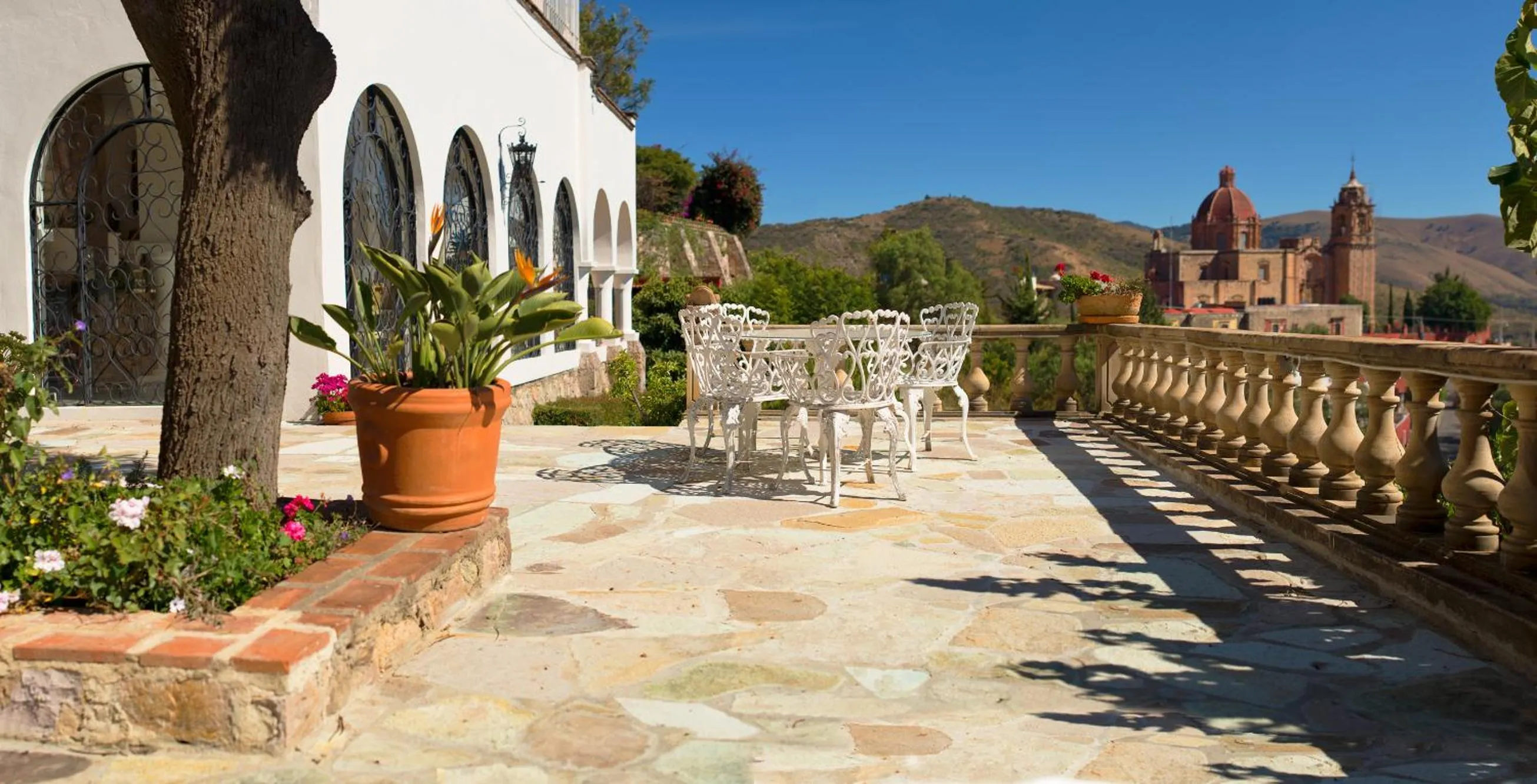 Patio in Casa Estrella de la Valenciana Hotel Boutique