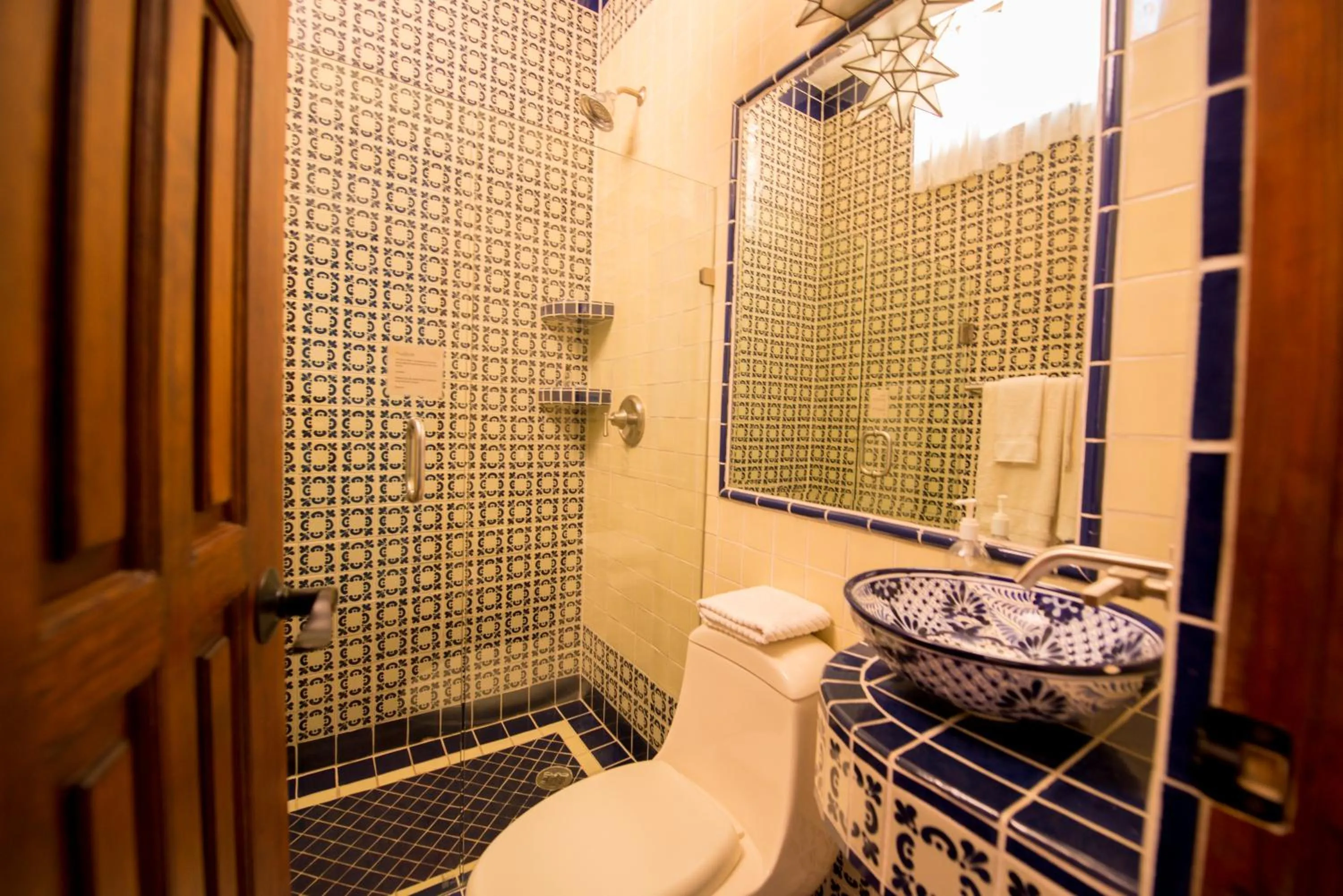 Shower in Casa Estrella de la Valenciana Hotel Boutique