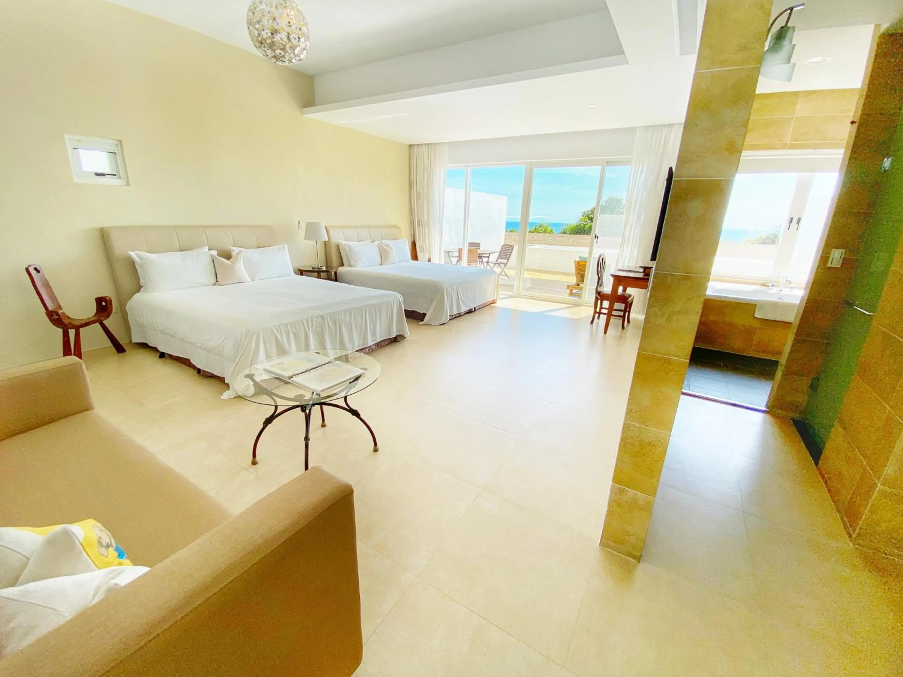 Bed in Kenting Ocean Paradise Resort