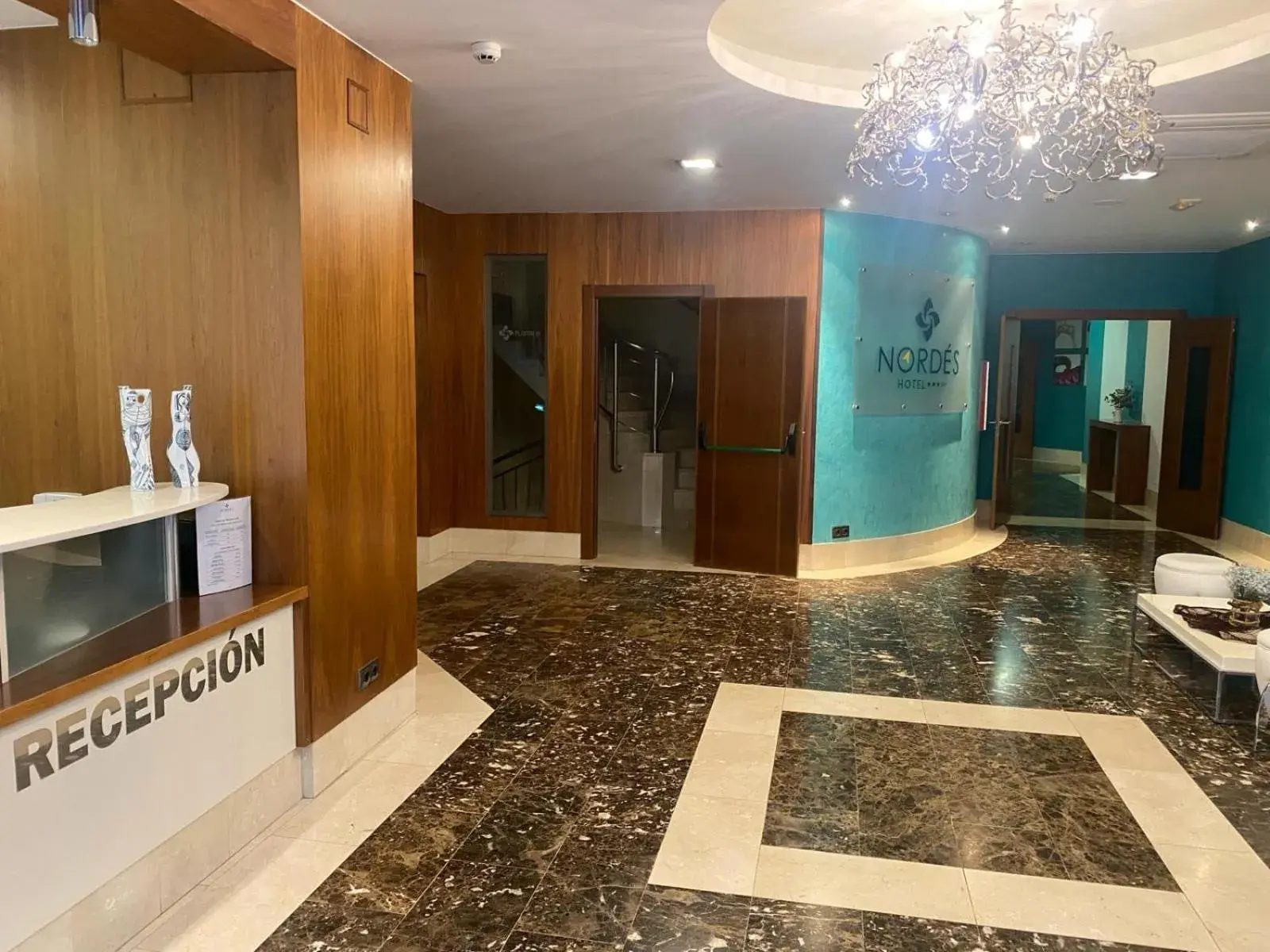 Lobby or reception in Hotel Nordés Lobby or reception in Hotel Nordés