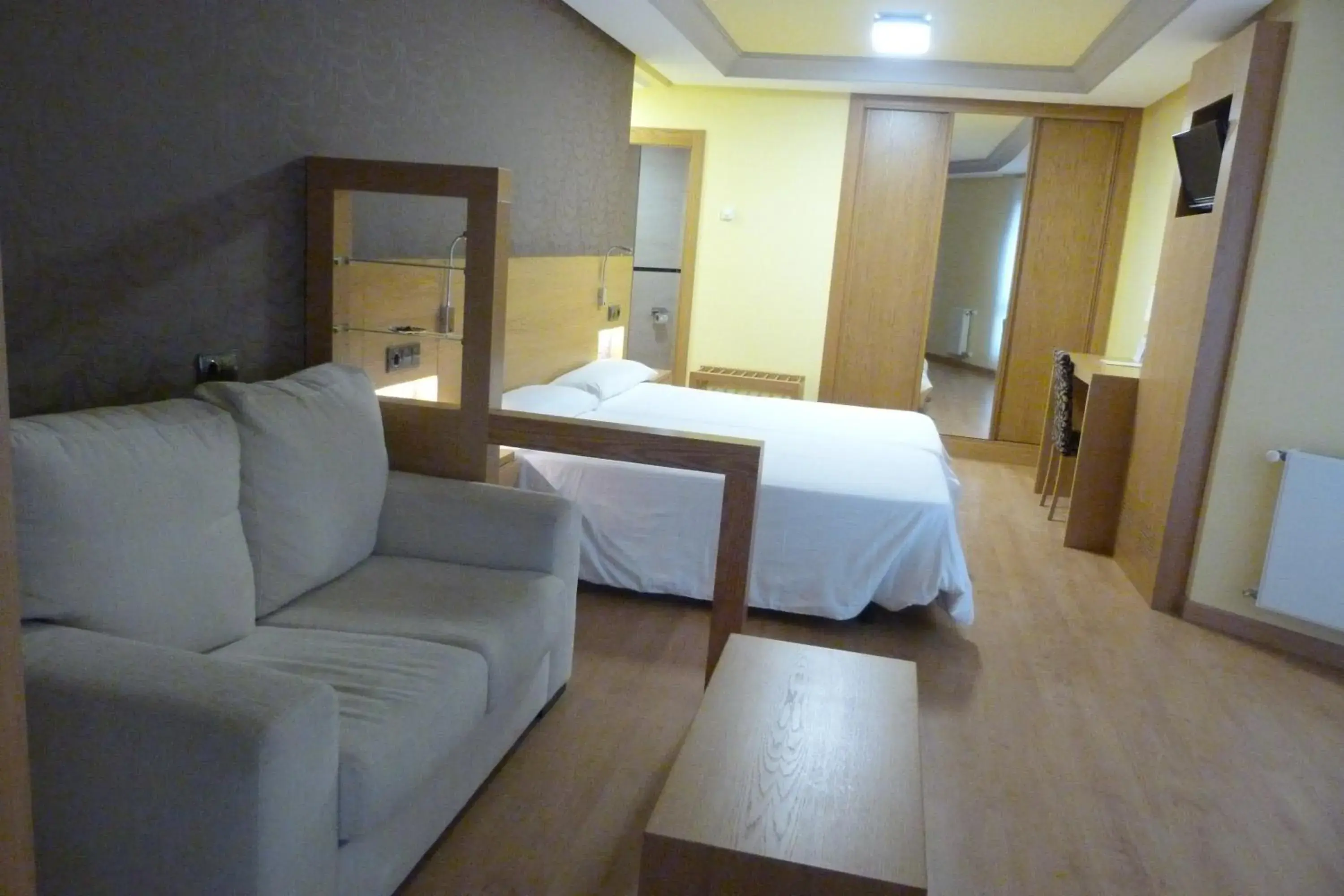 Bed in Hotel Nordés Bed in Hotel Nordés