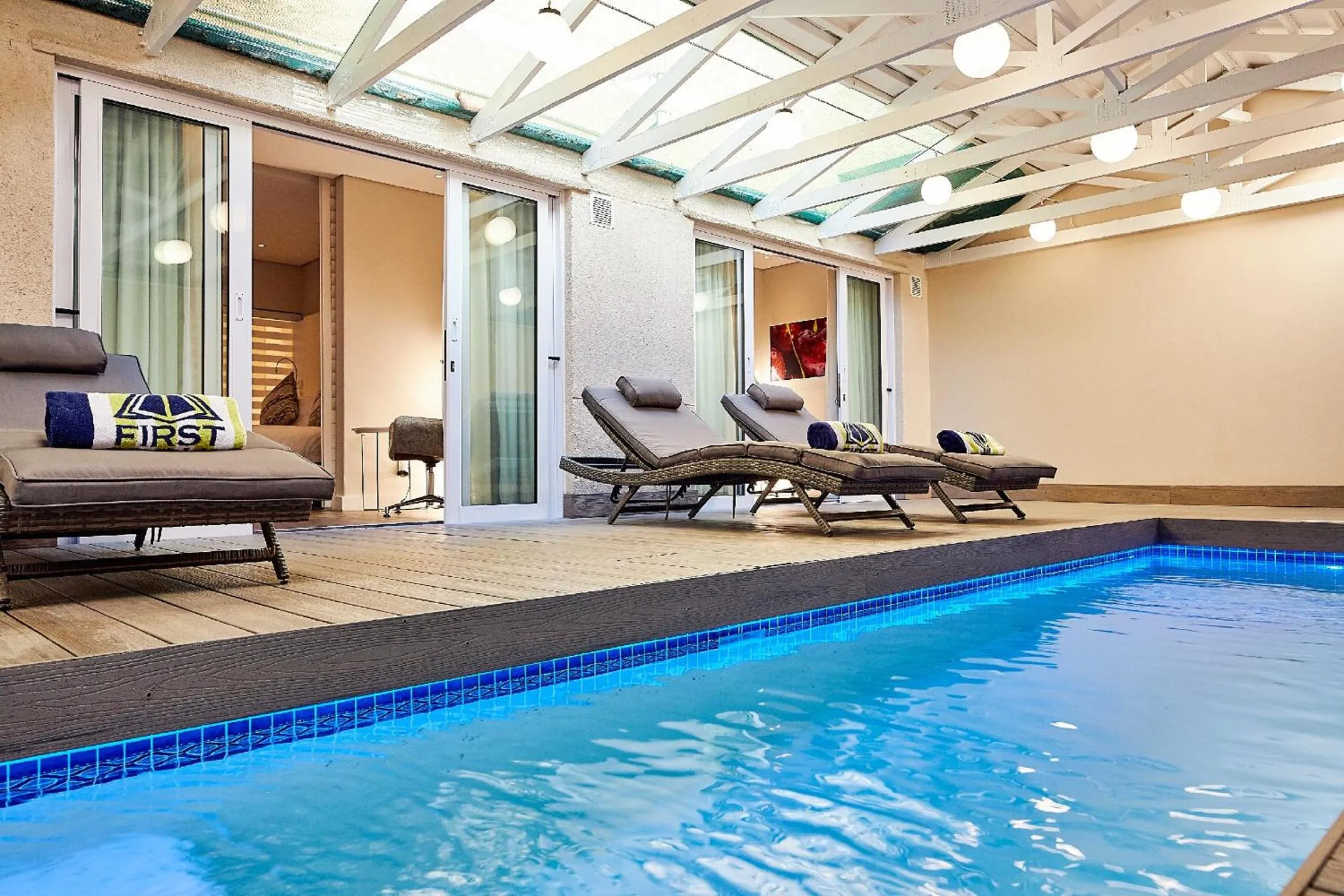 Swimming pool in First Group Riviera Suites