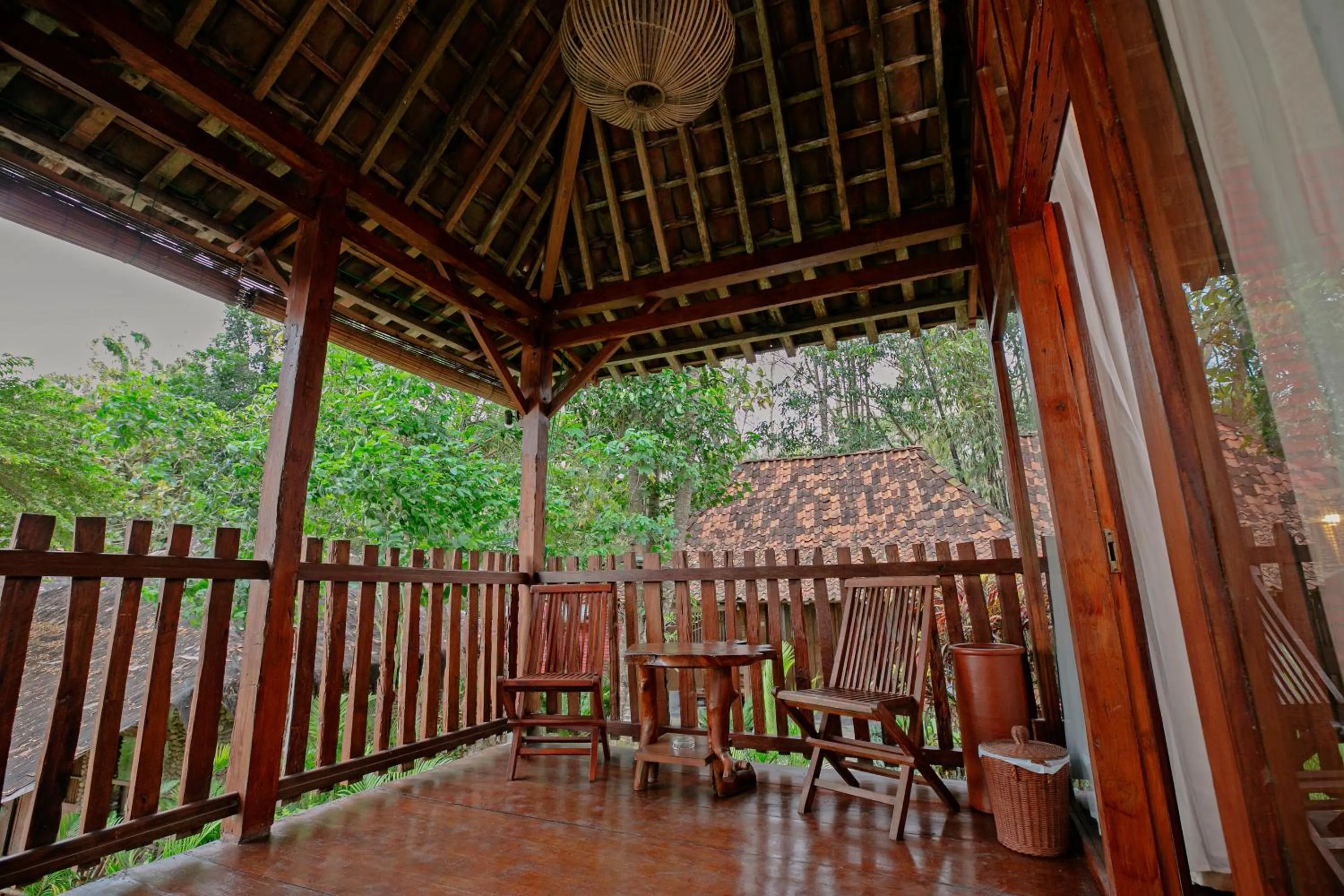 Patio in Rajaklana Resort and Spa