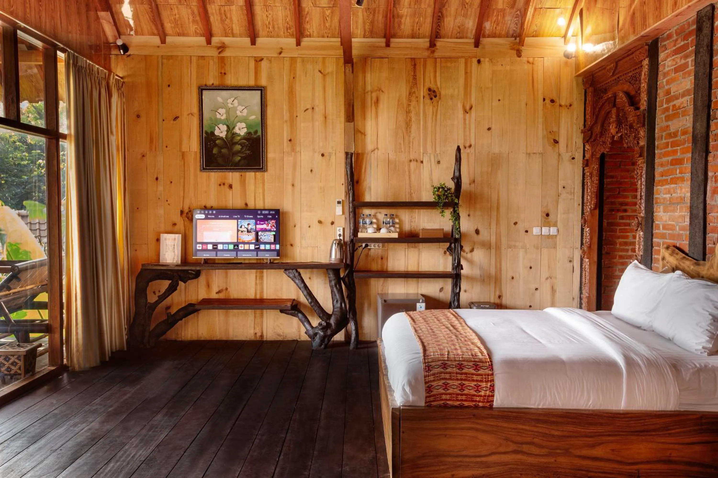 Bed in Rajaklana Resort and Spa