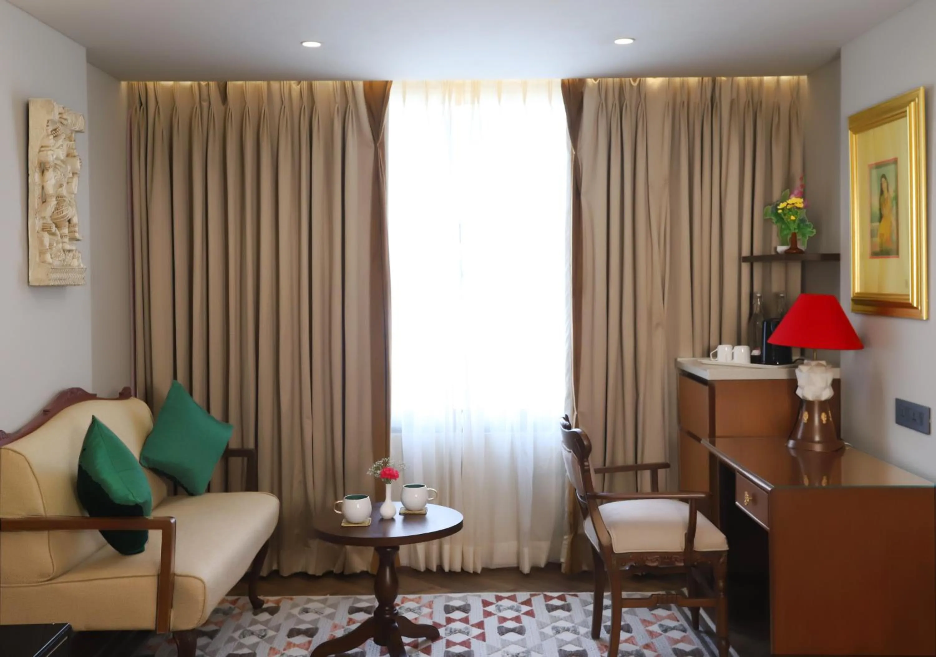 Seating area in The Ambassador, Marine Drive, Mumbai