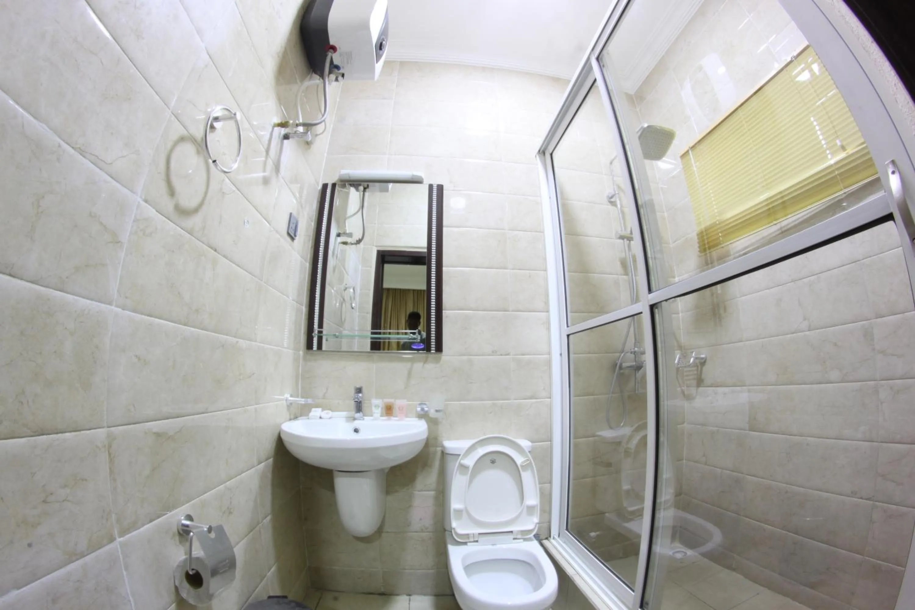 Bathroom in Celia's Suites