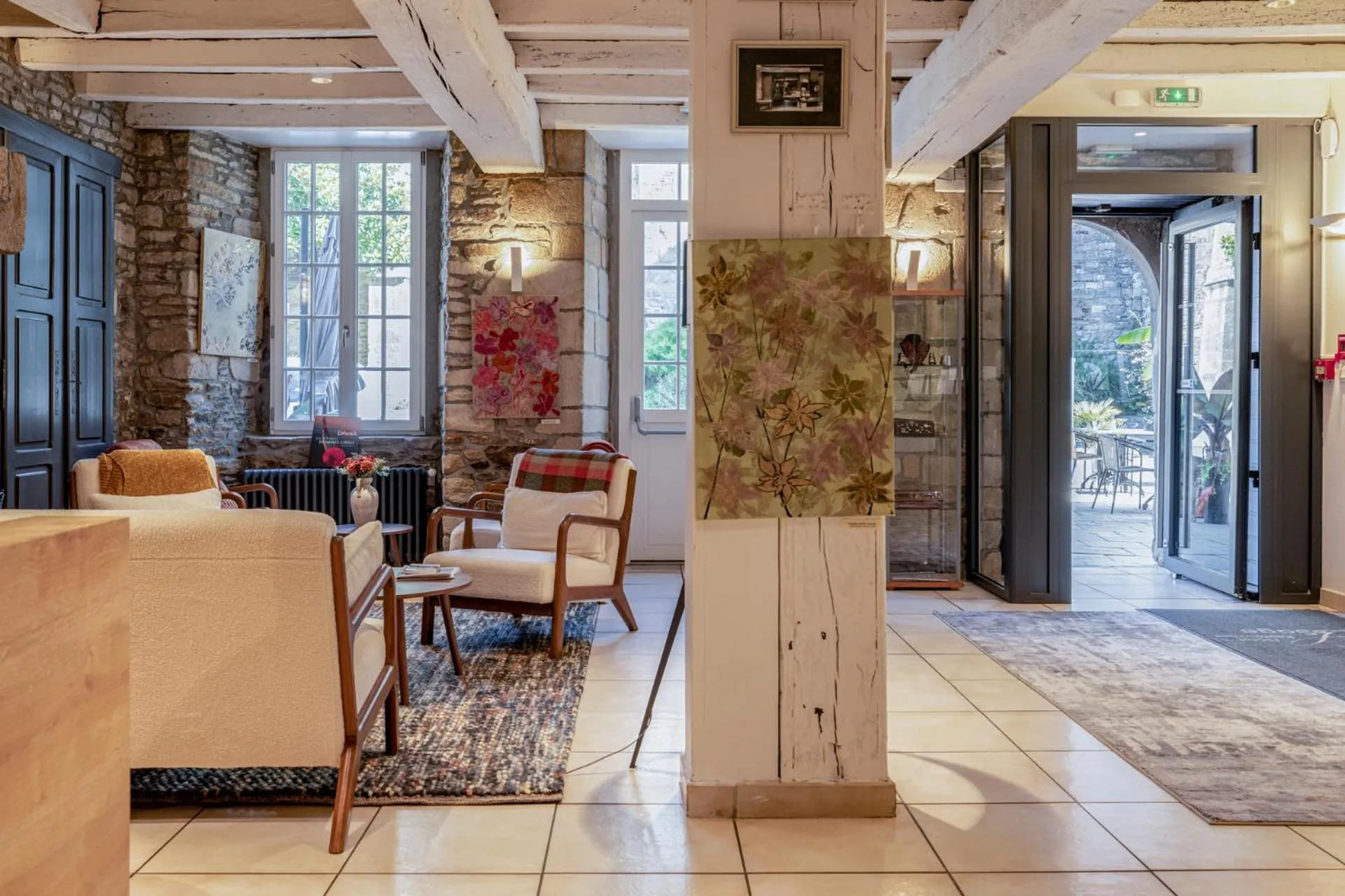 Lobby or reception in Hotel Restaurant Lesage