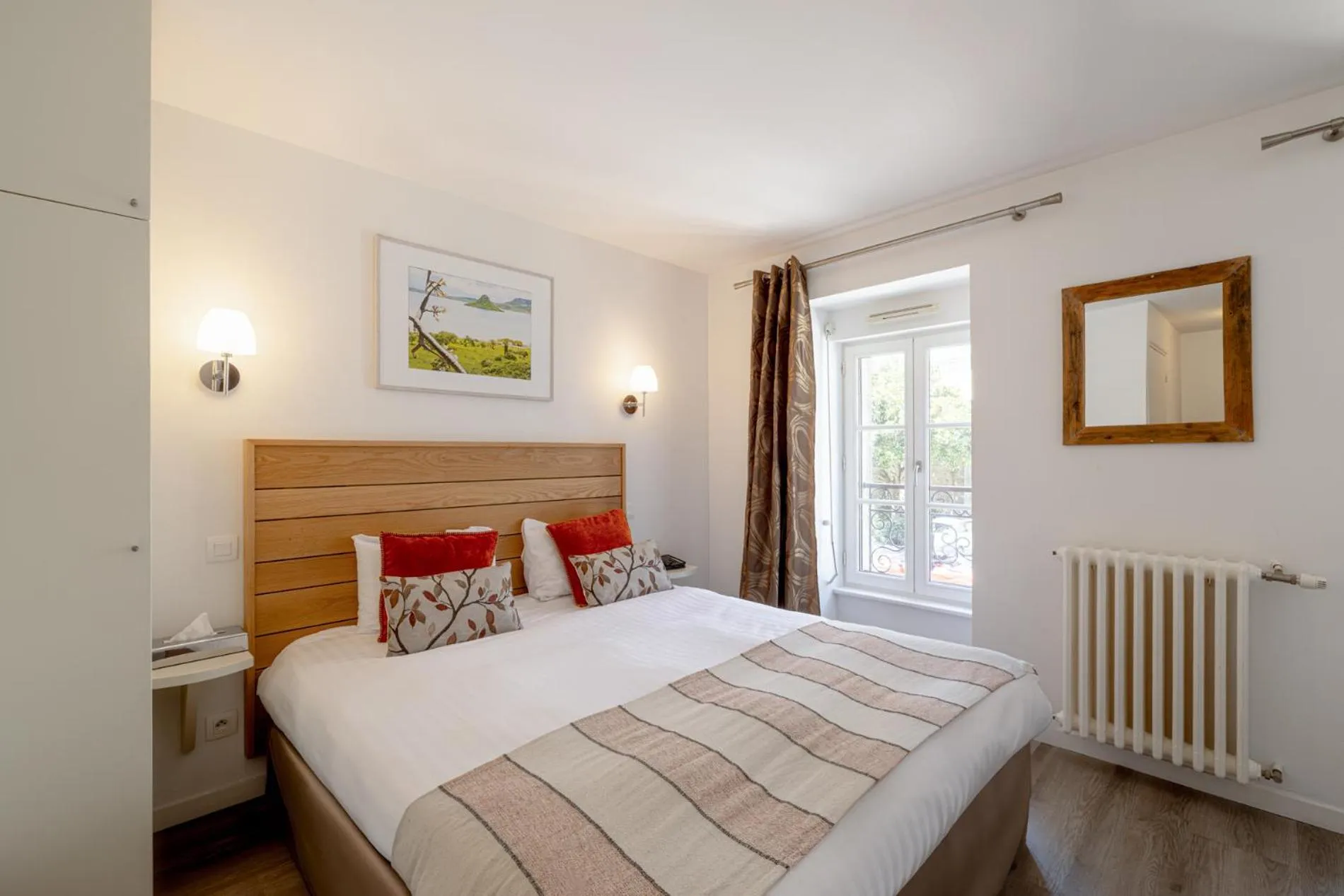 Bed in Hotel Restaurant Lesage