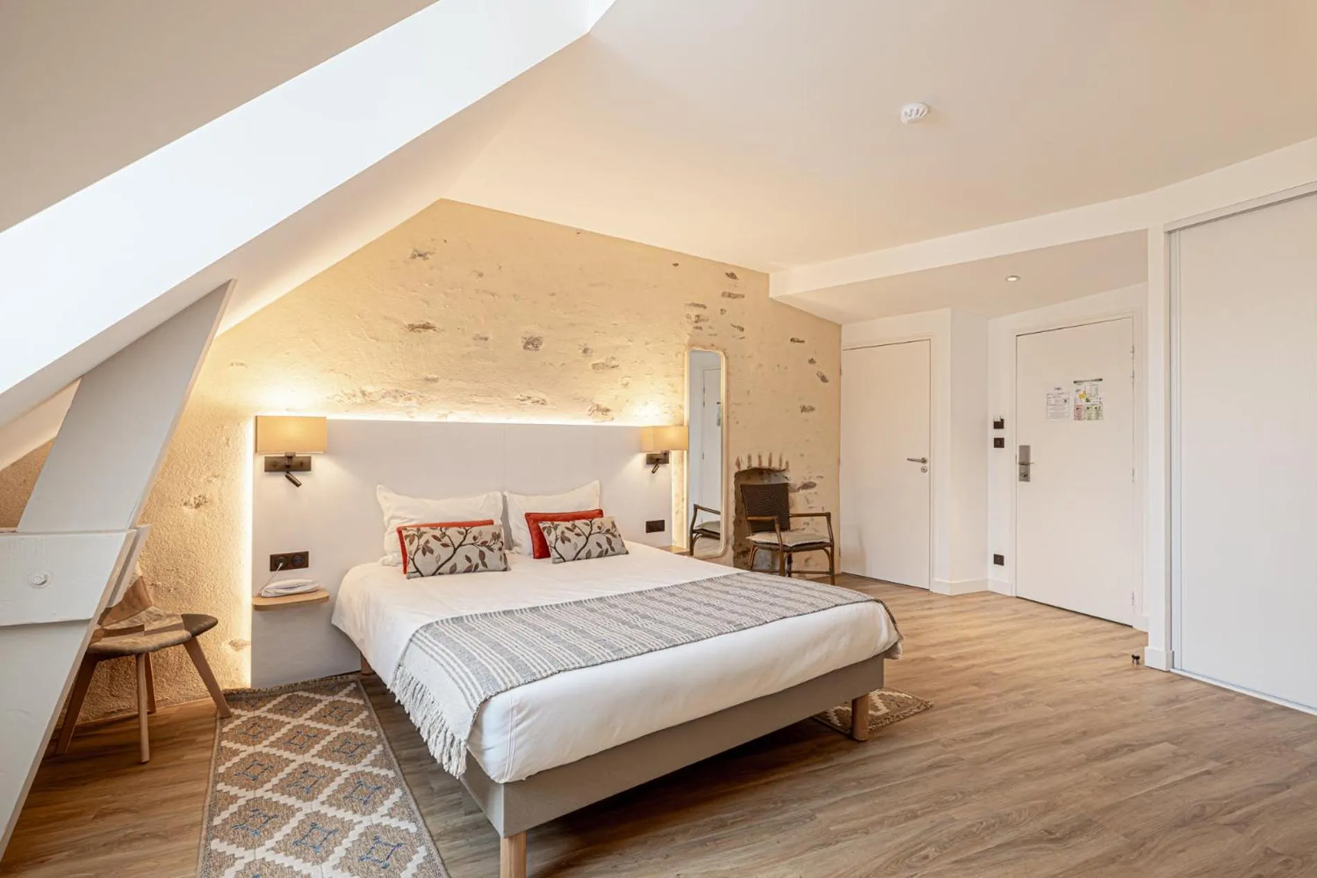 Bed in Hotel Restaurant Lesage