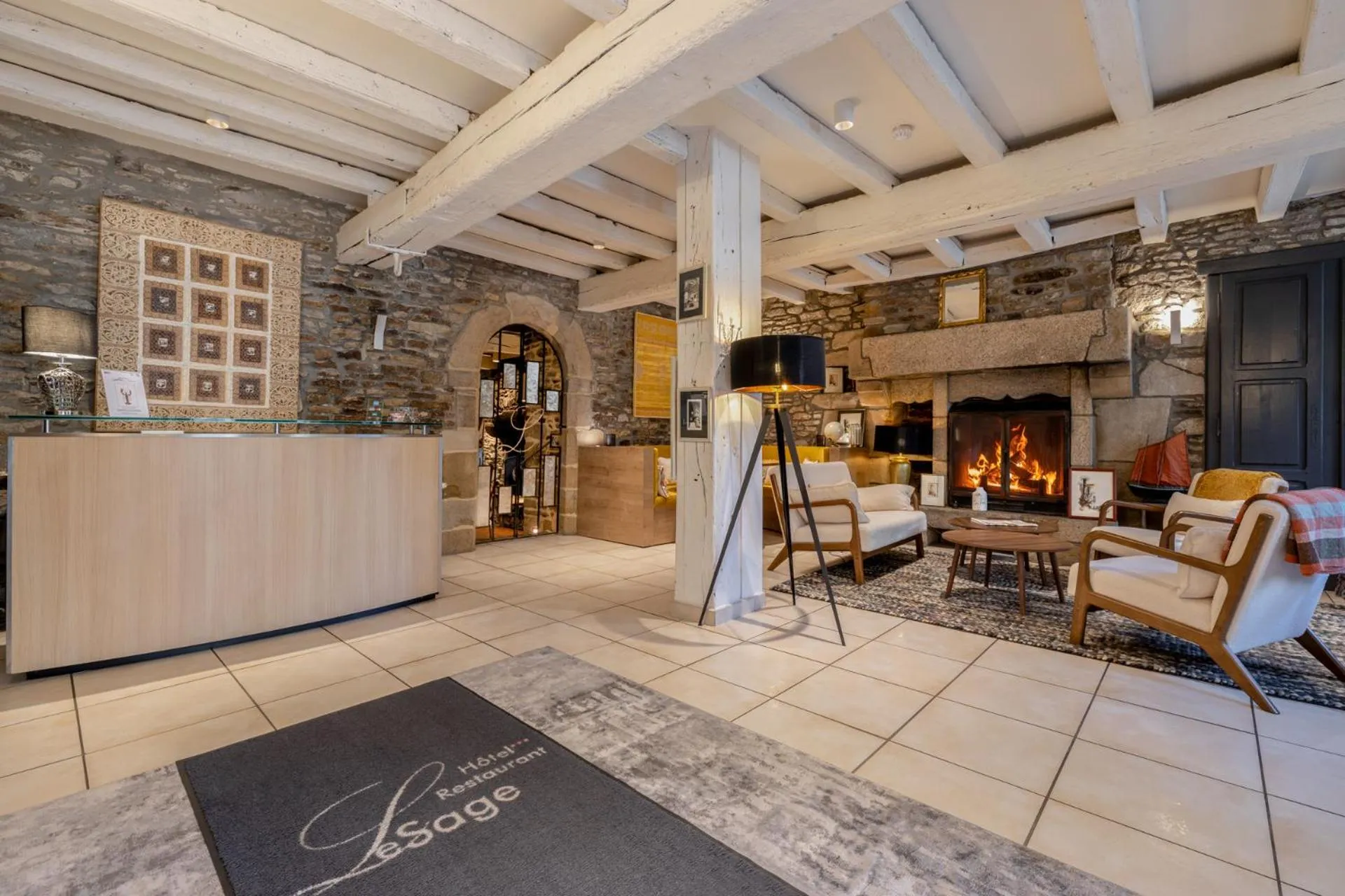 Lobby or reception in Hotel Restaurant Lesage