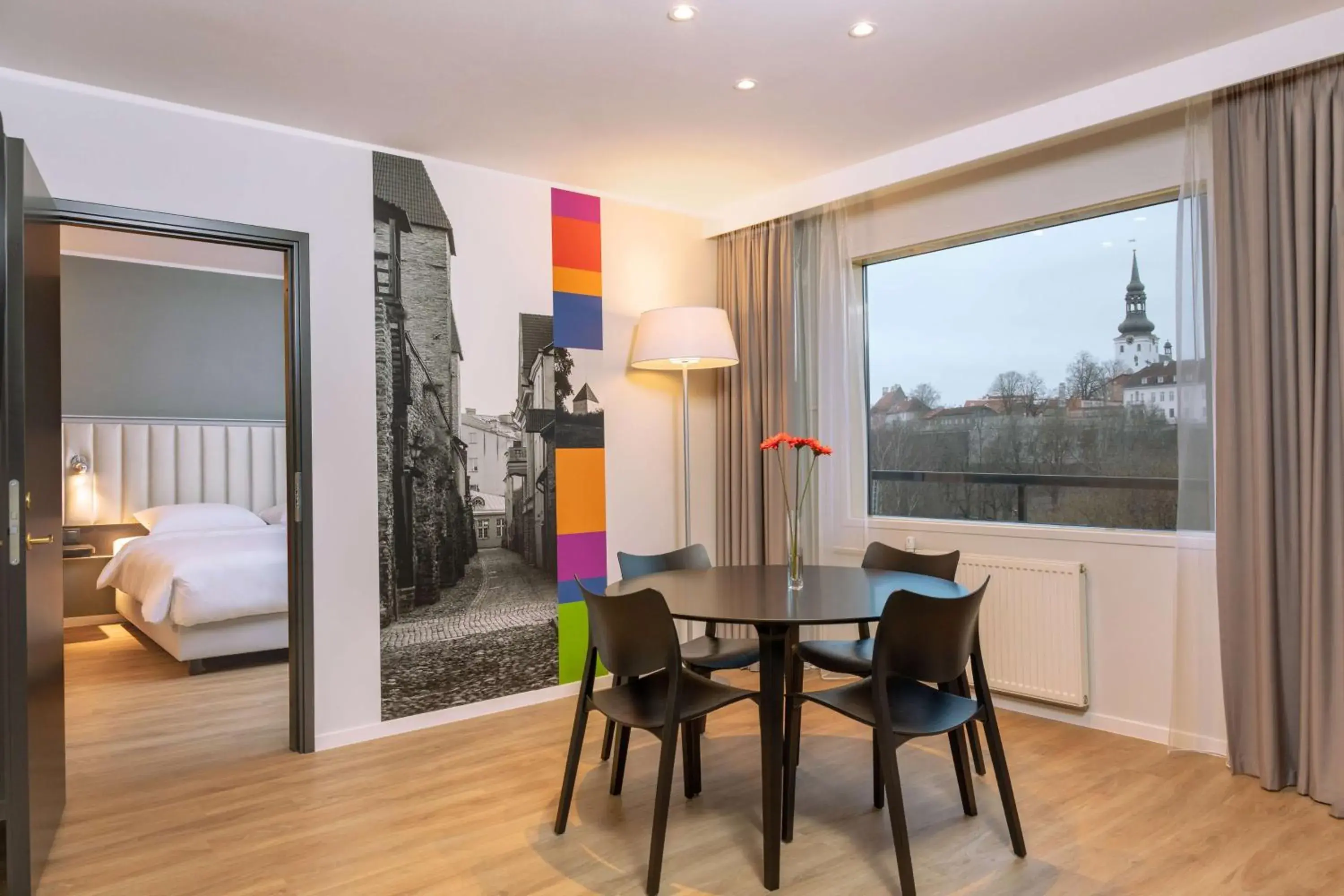 View (from property/room), Bed in Park Inn by Radisson Meriton Conference & Spa Hotel Tallinn View (from property/room), Bed in Park Inn by Radisson Meriton Conference & Spa Hotel Tallinn