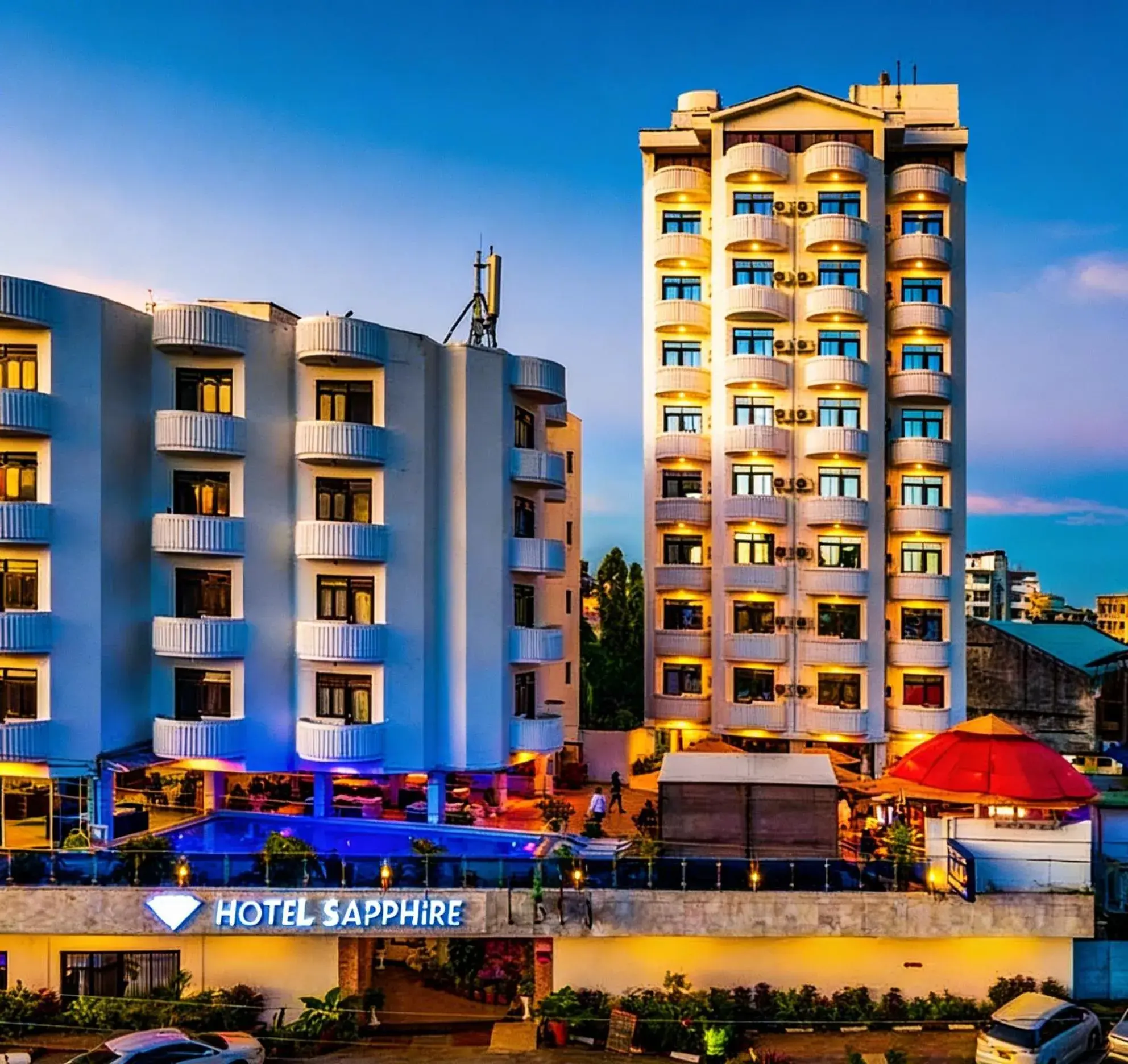 Property building in Hotel Sapphire Property building in Hotel Sapphire