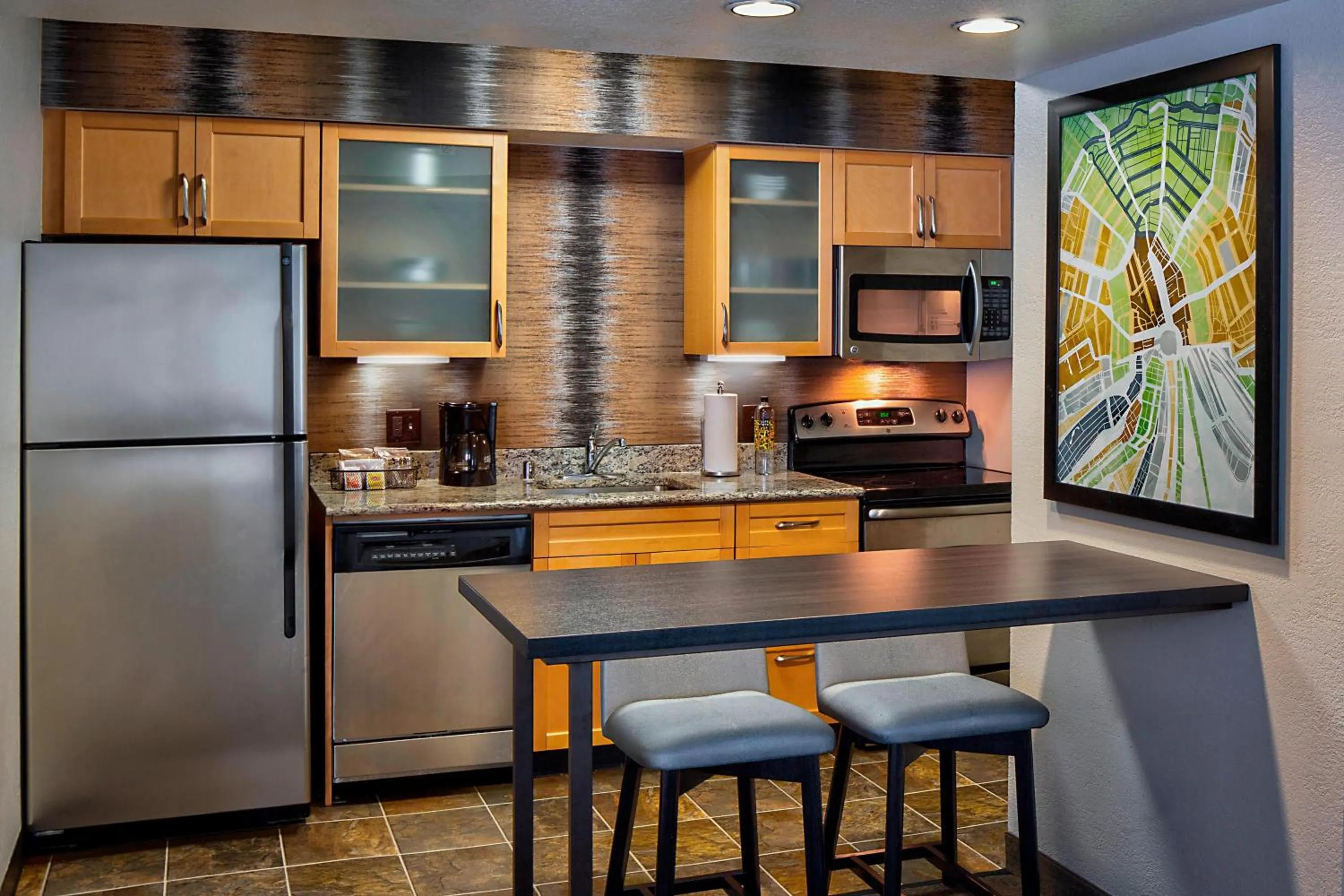 Kitchen or kitchenette in Residence Inn Dallas Las Colinas