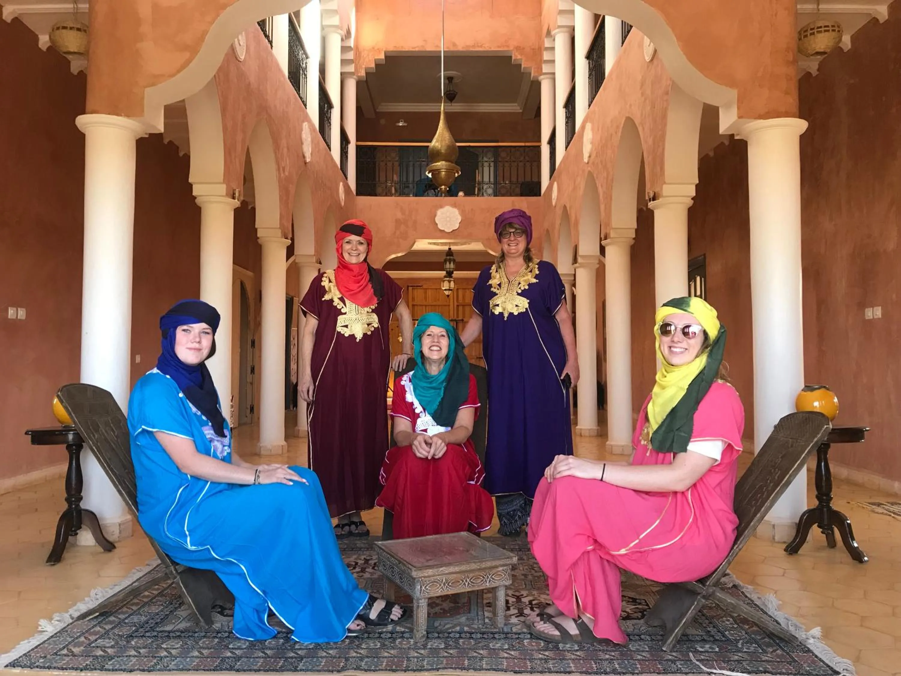 People in Riad Dar Bab Todra