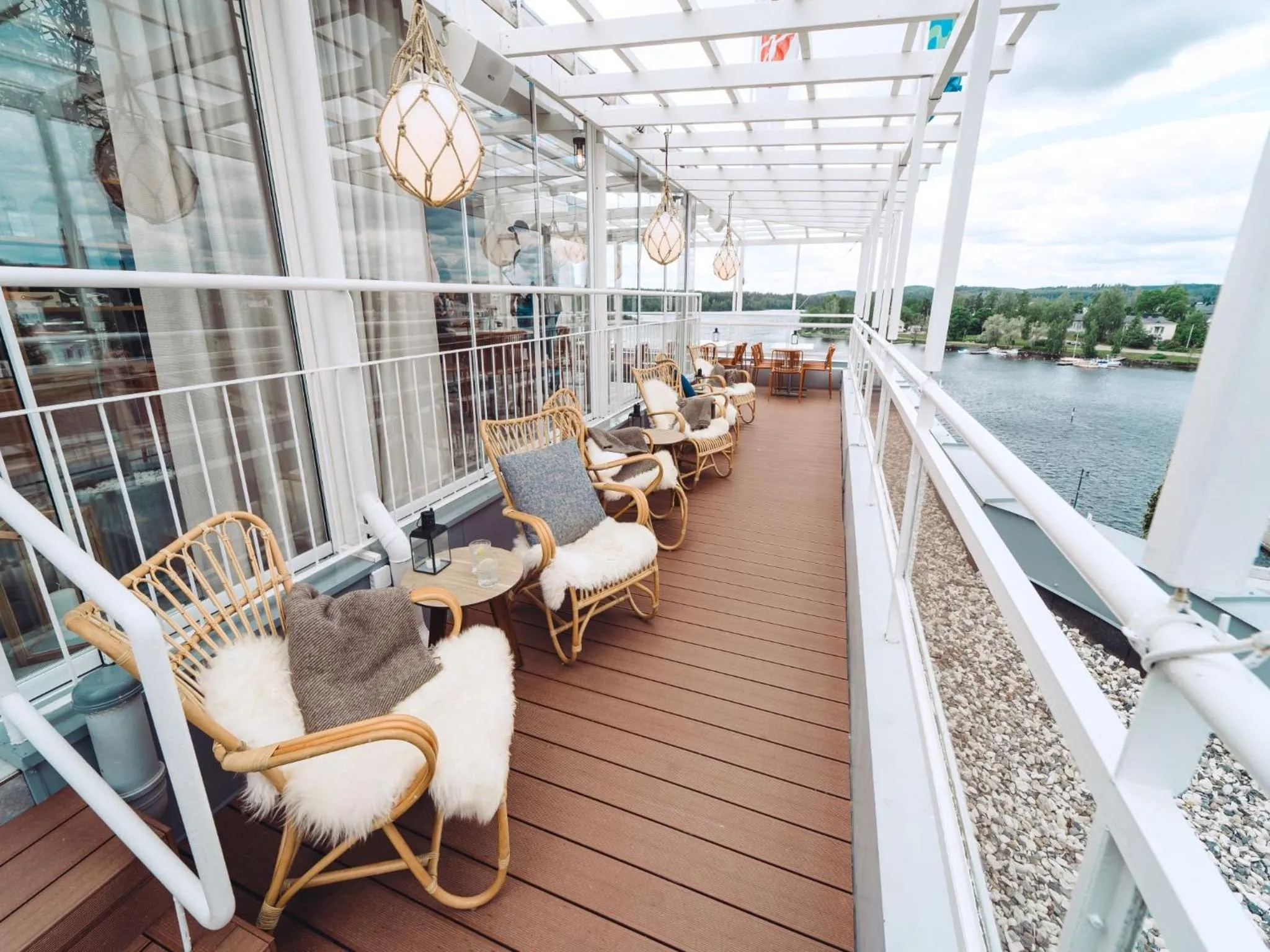 Patio in Original Sokos Hotel Seurahuone Savonlinna