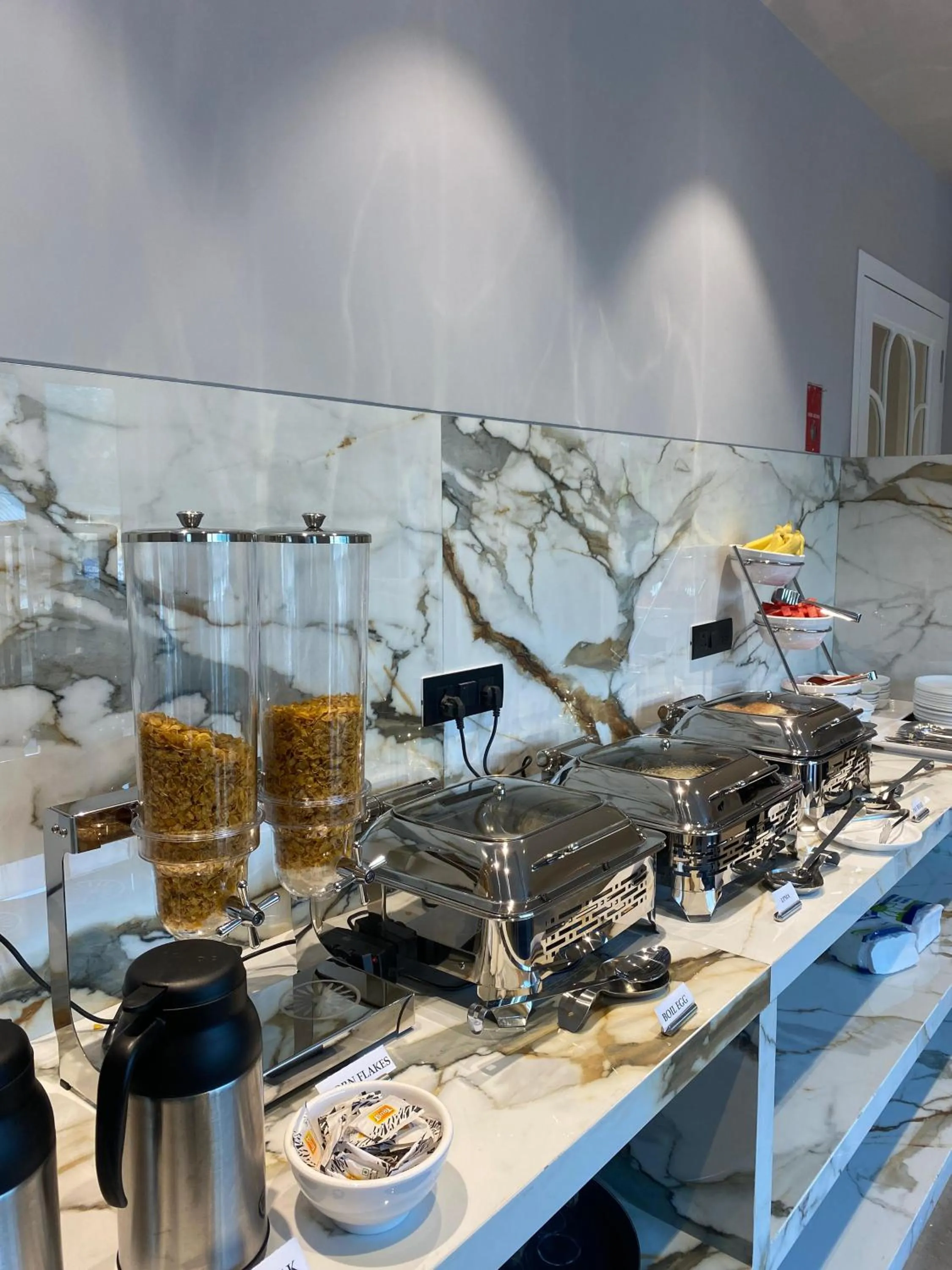 Buffet breakfast in J Hotel and Banquets