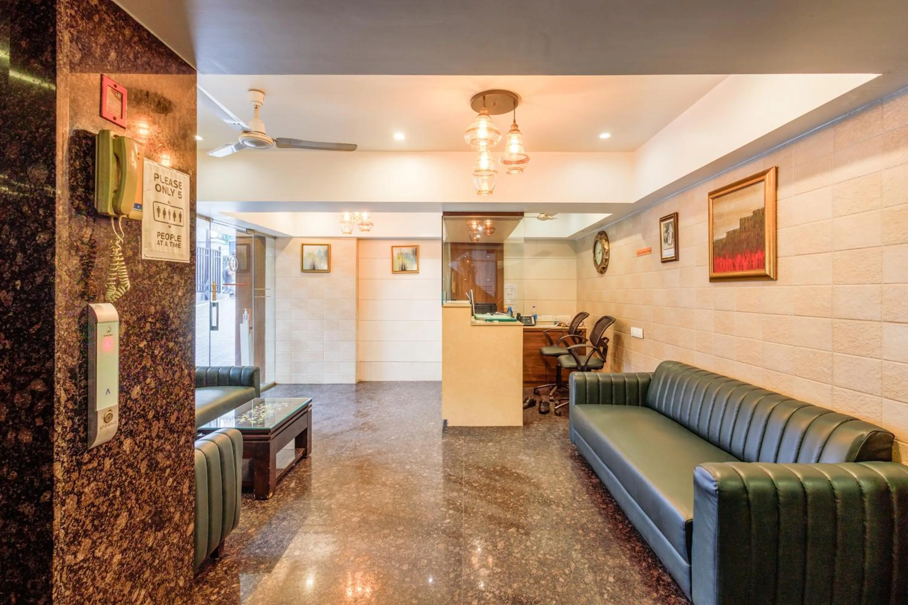 Lobby or reception in J Hotel and Banquets