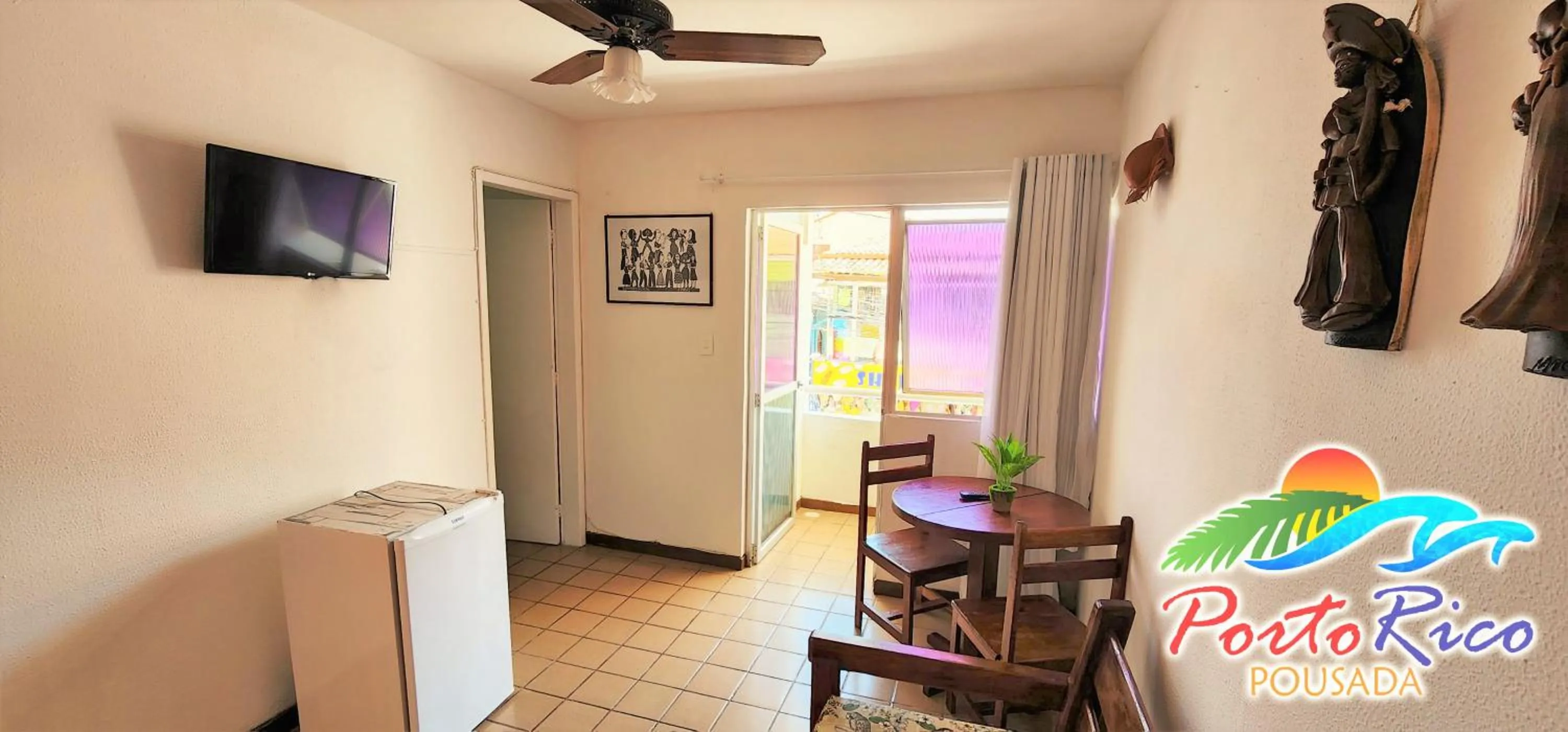 Living room in Pousada Porto Rico