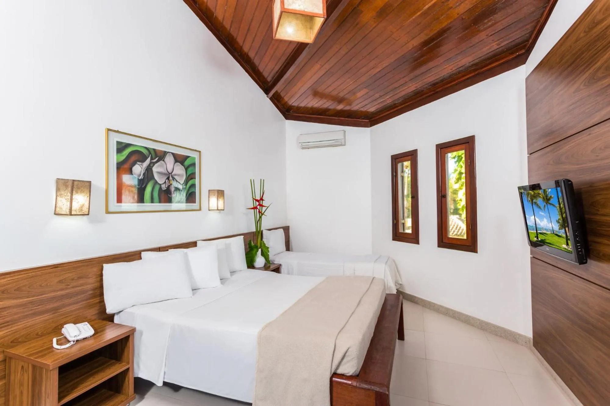 Bedroom, Bed in Arraial Bangalô Praia Hotel