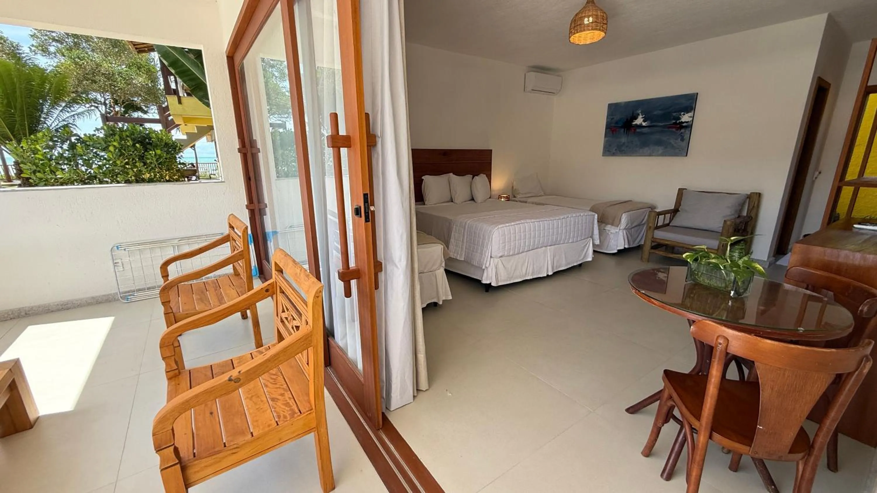 Bed in Arraial Bangalô Praia Hotel