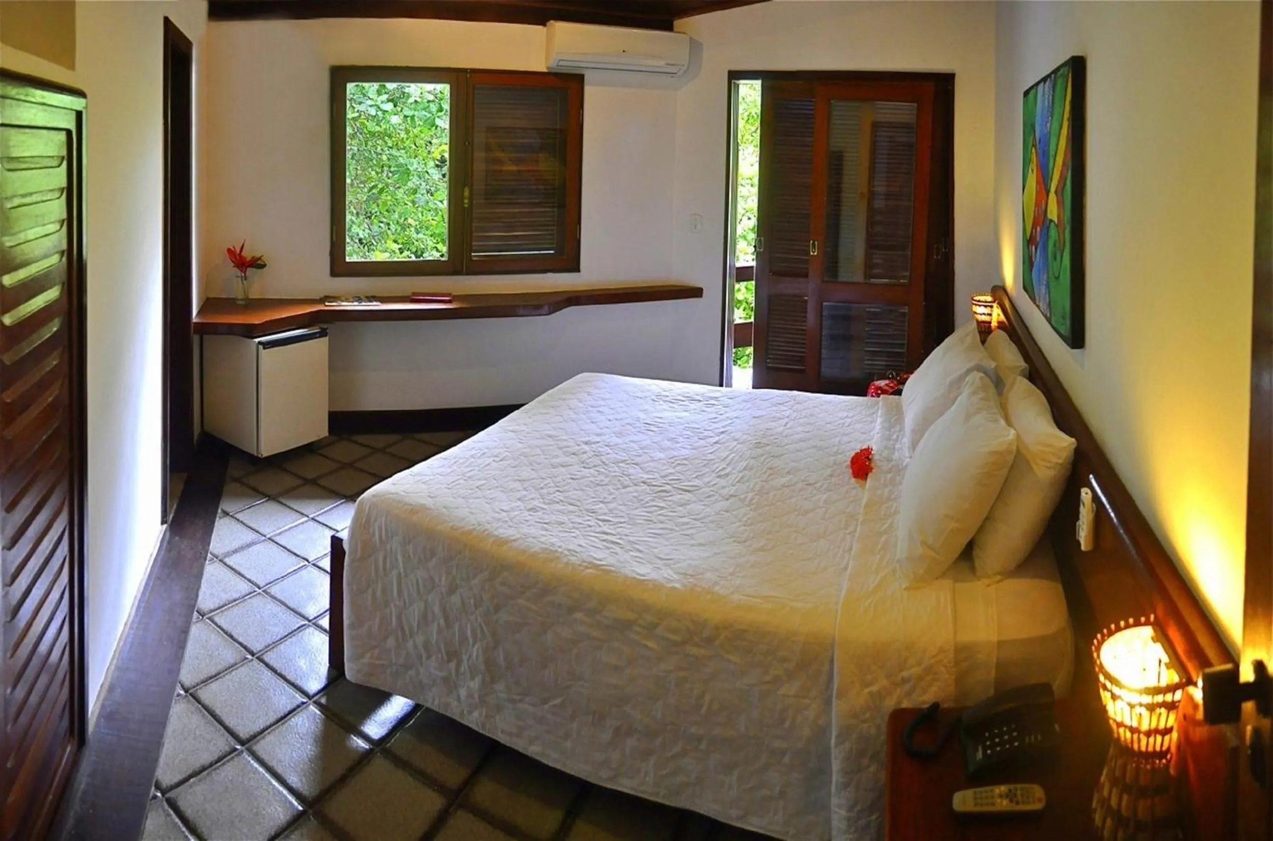 Bed in Arraial Bangalô Praia Hotel